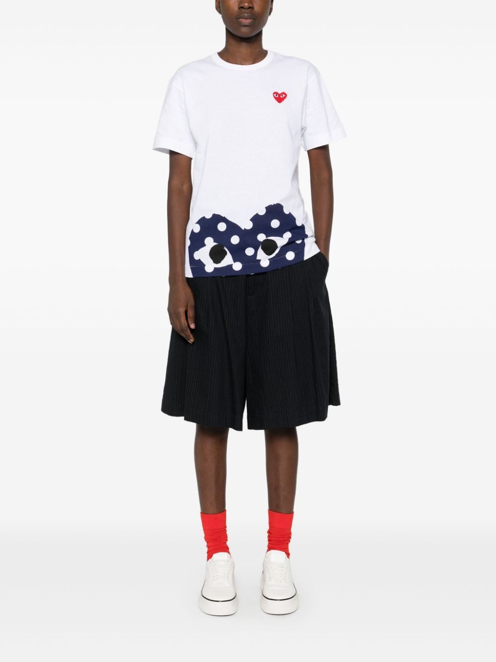 heart-print cotton T-shirt - 3