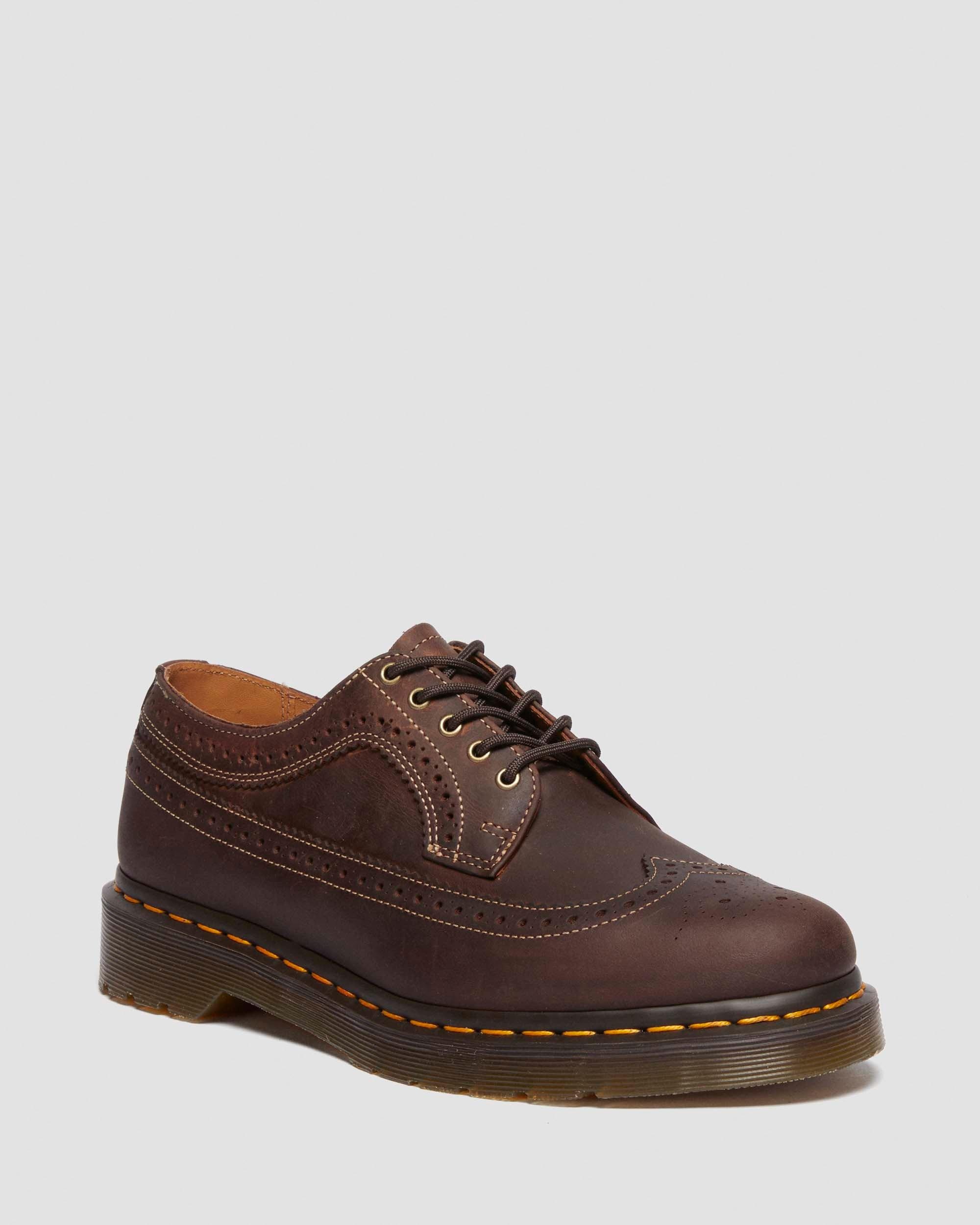 3989 Crazy Horse Leather Brogue Shoes - 5