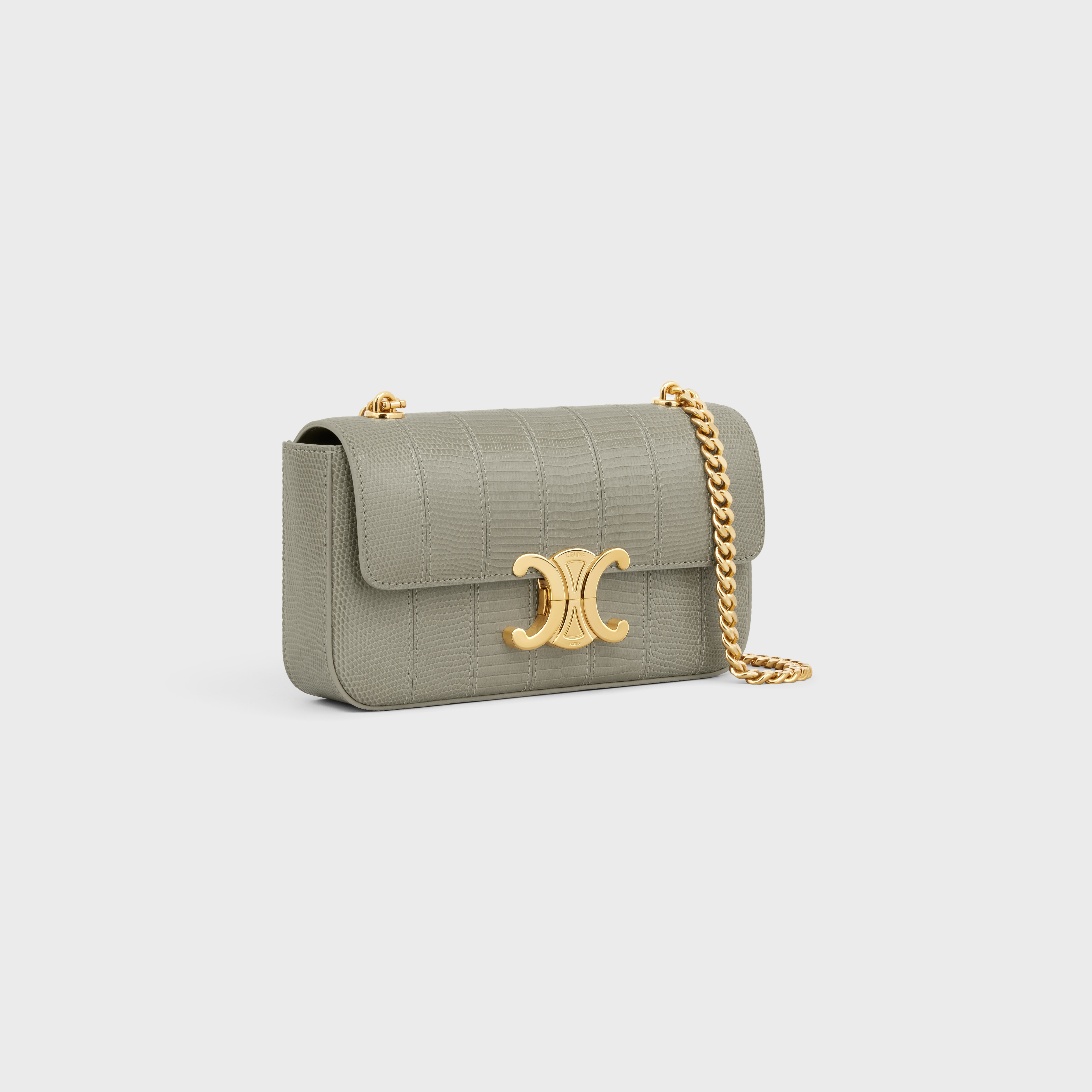 CHAIN SHOULDER BAG CLAUDE in LIZARD PATCHWORK - 2
