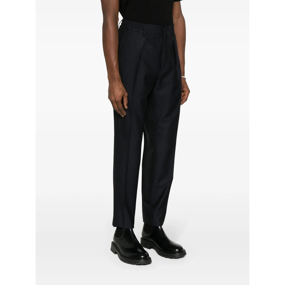 Fendi Blue Trousers - Tapered Trousers Men - 3