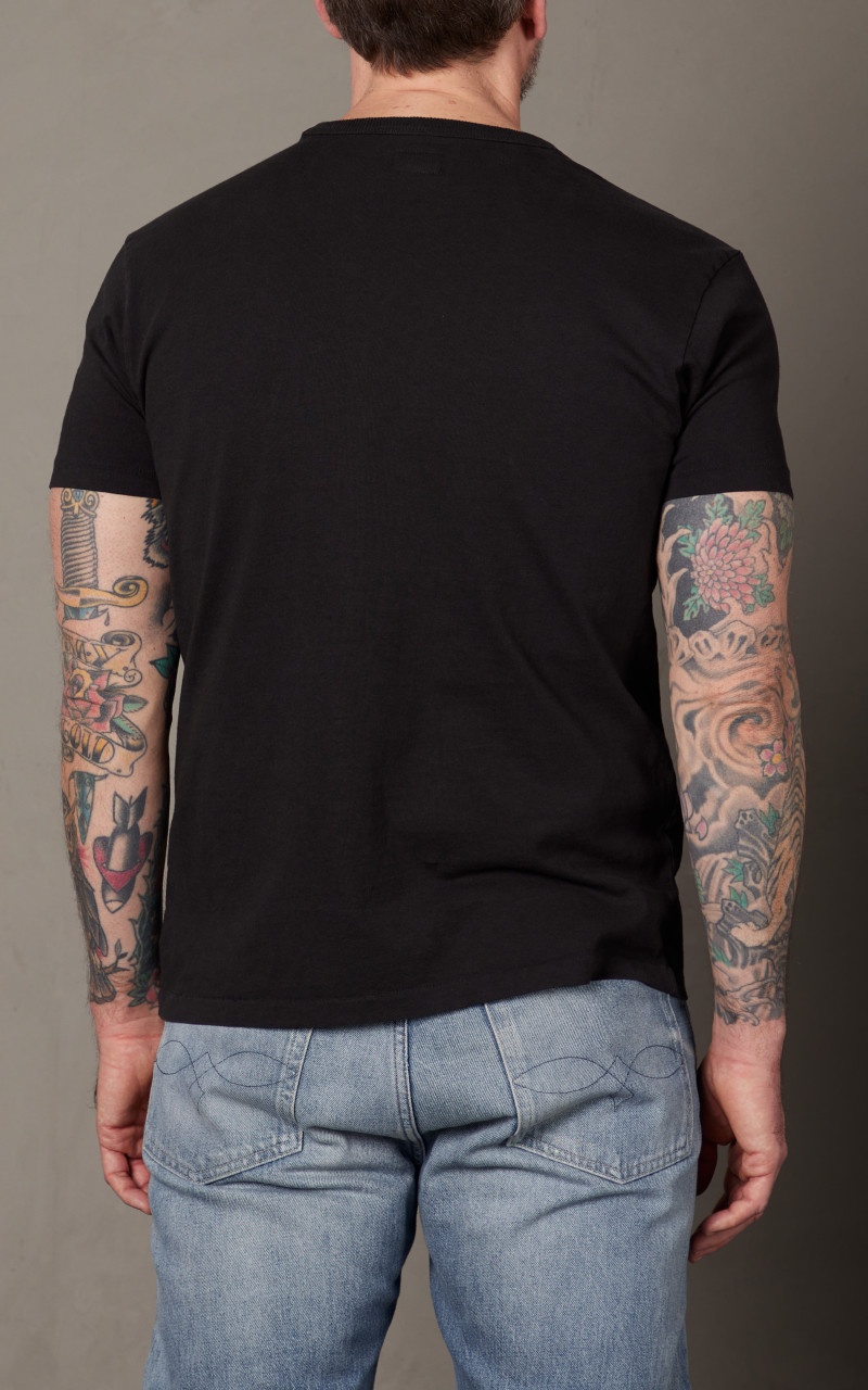 2-PACK GARMENT-DYED POCKET TEES BLACK - 8