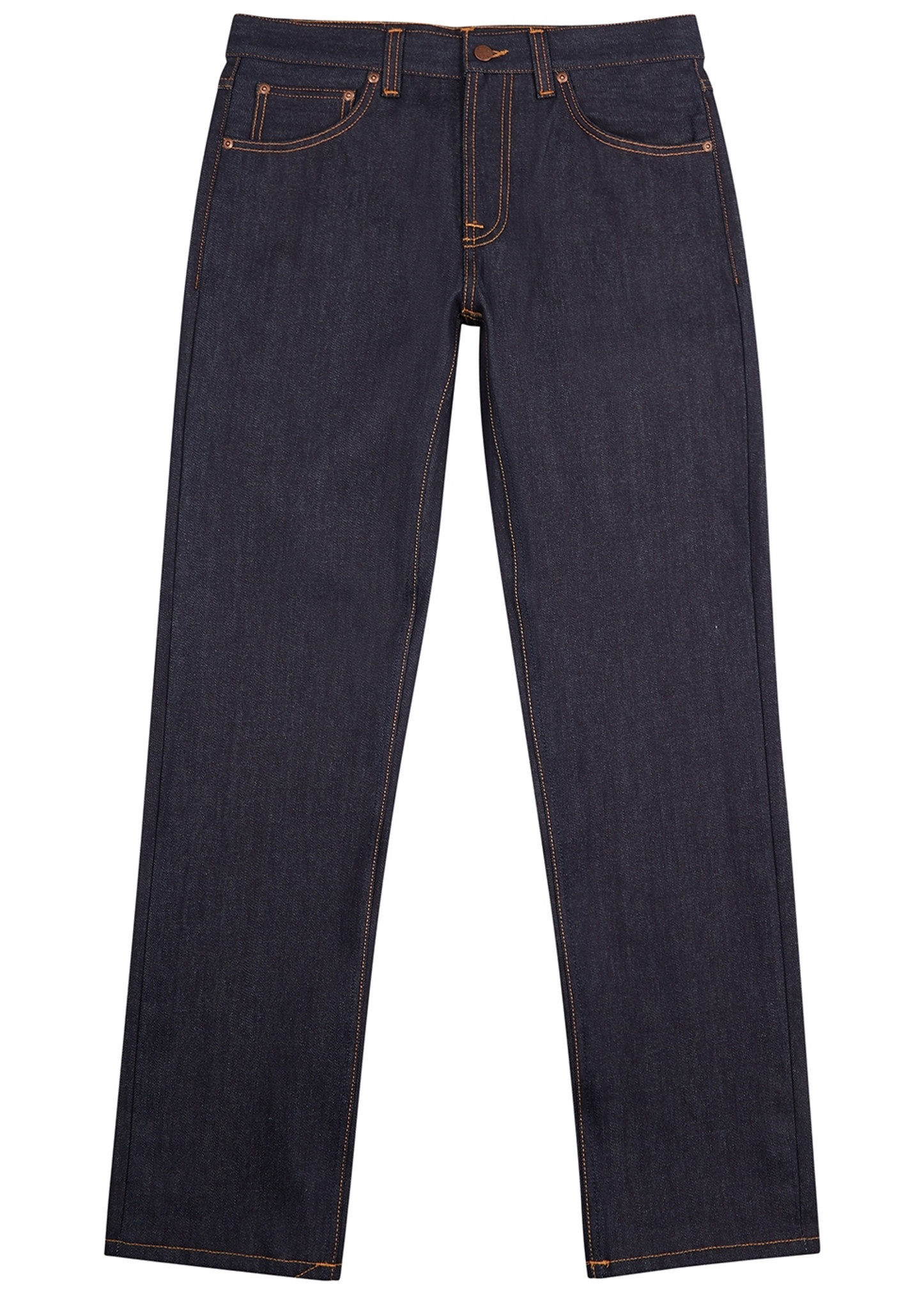 Gritty Jackson navy straight-leg jeans - 1