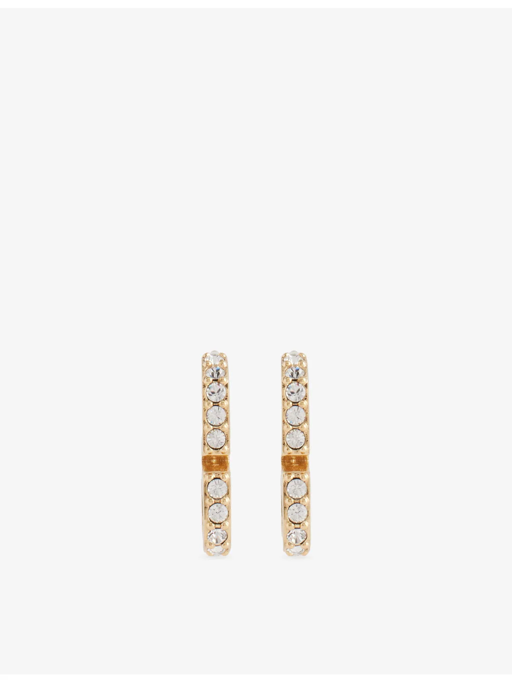 VLogo Signature Mini Oval Strass Earrings - 1