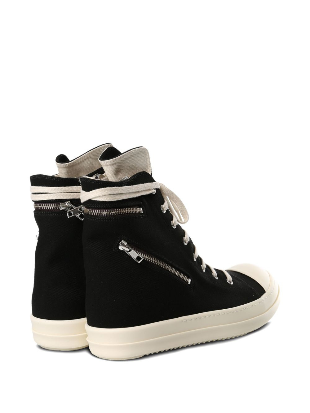 lace-up zip sneakers - 3
