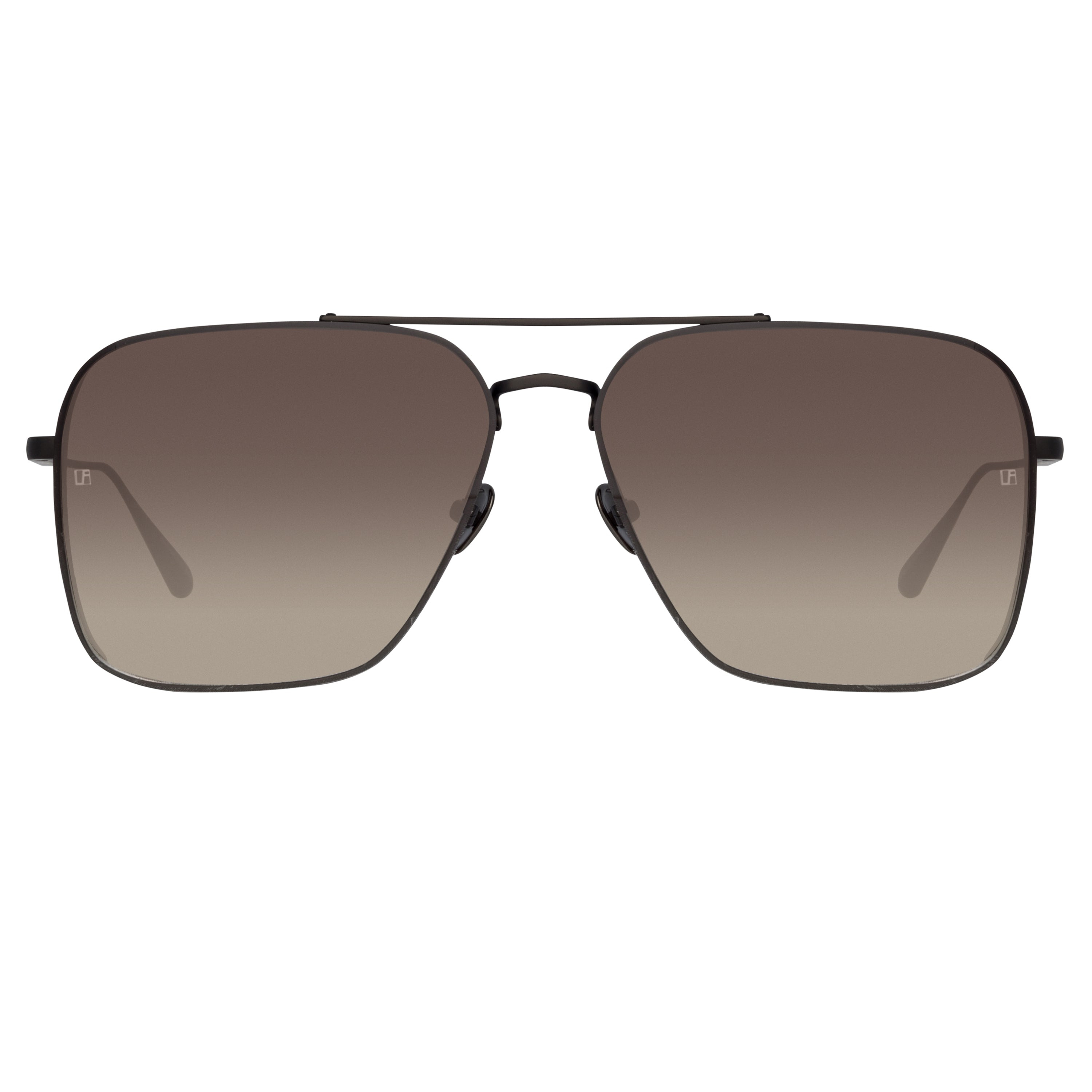 ASHER AVIATOR SUNGLASSES IN BLACK - 1