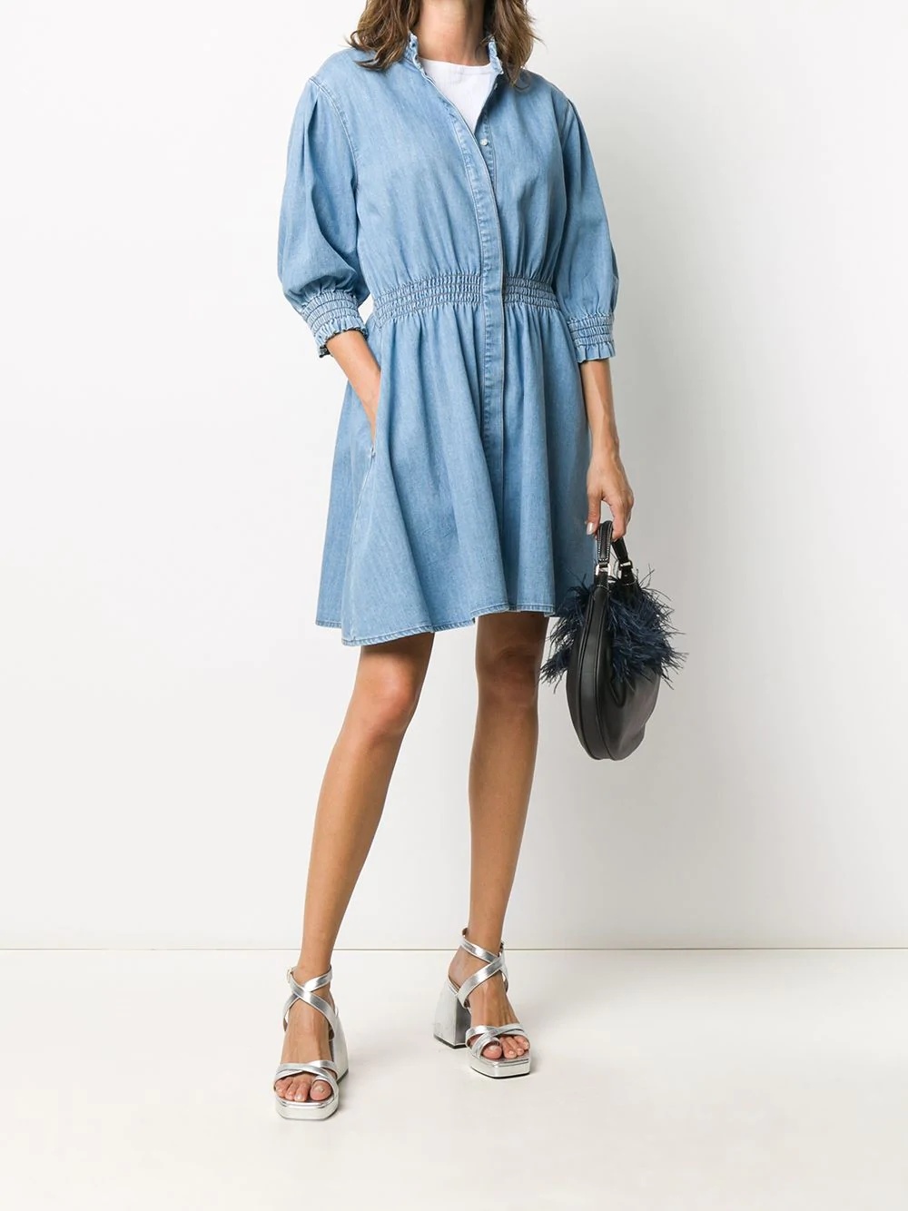 denim shirt dress - 2