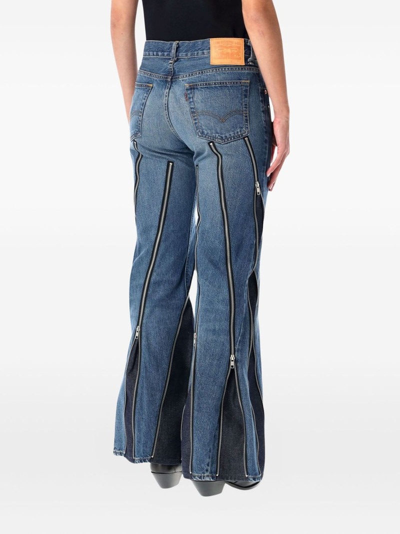 Junya Watanabe zip panelled denim jeans outlook