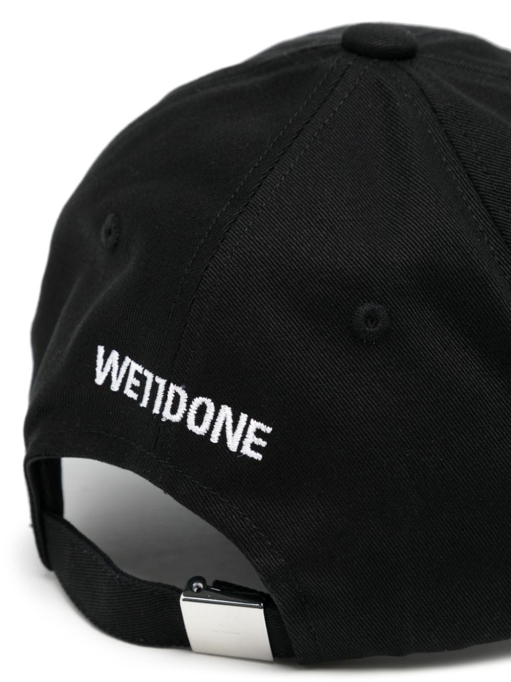 logo-print twill cap - 3
