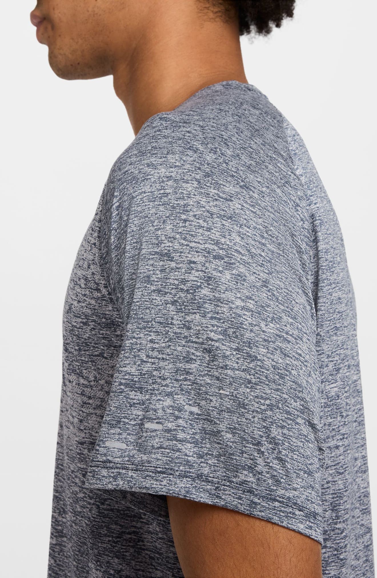 Nike Stride Dri-FIT ADV Running T-Shirt in Thunder Blue/Heather at Nordstrom - 3
