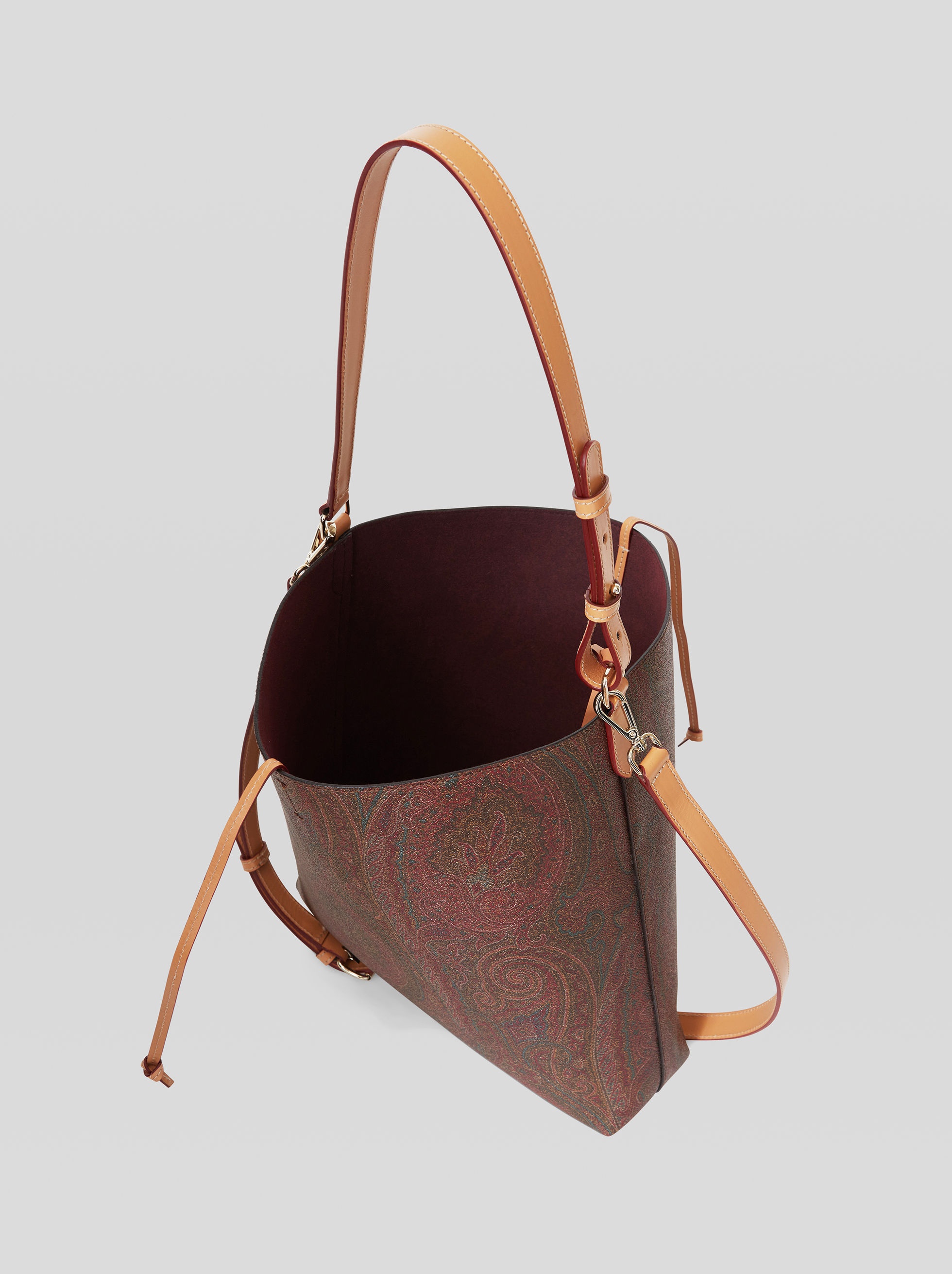 PAISLEY SHOPPING BAG WITH SHOULDER STRAP - 5