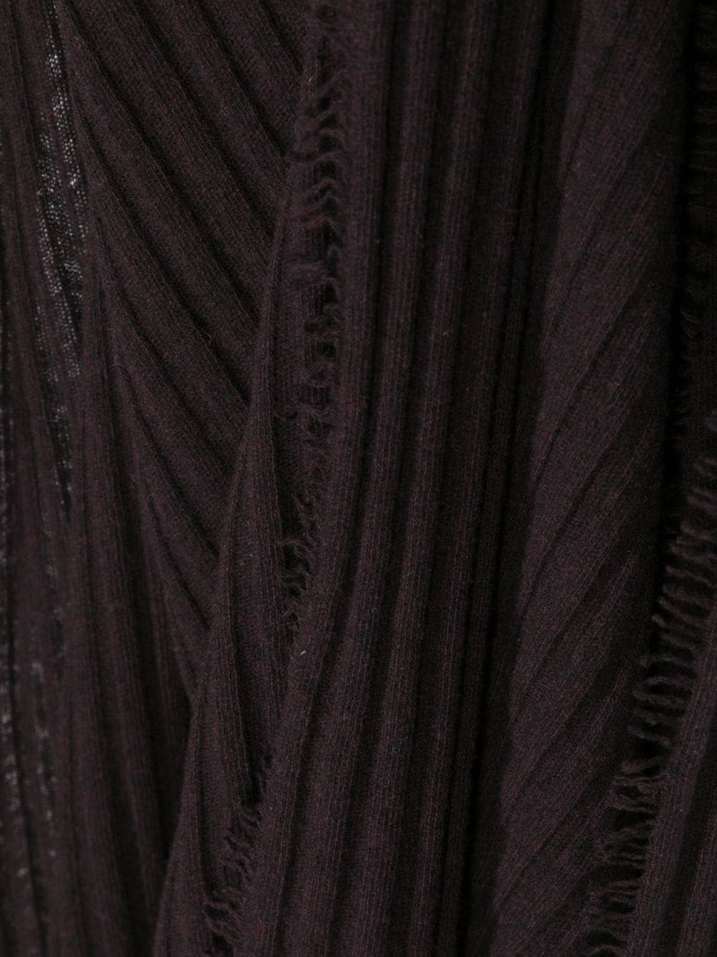 knitted virgin wool-cashmere blend scarf 3