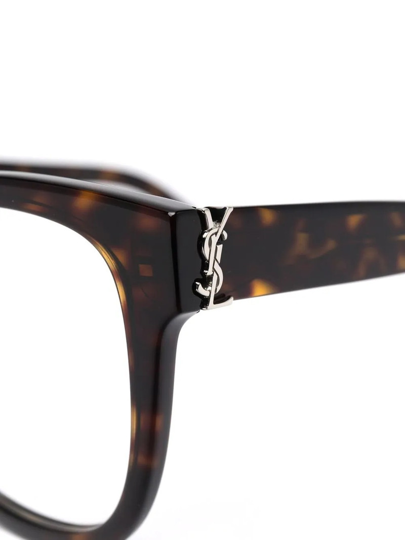 tortoiseshell-effect oversize-frame glasses 3