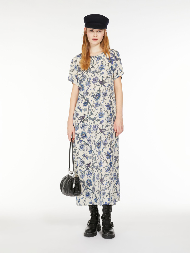 WEEKEND Max Mara REVERE Printed silk T-shirt dress outlook