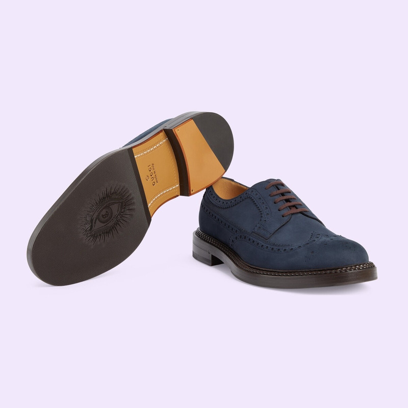 Men's lace-up shoe with brogue details 6