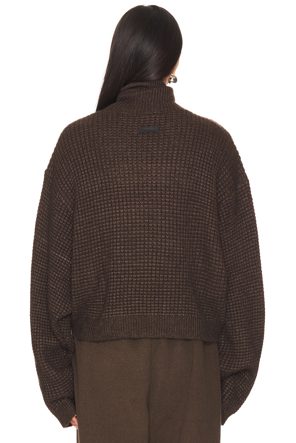 Cropped Turtleneck Sweater - 3
