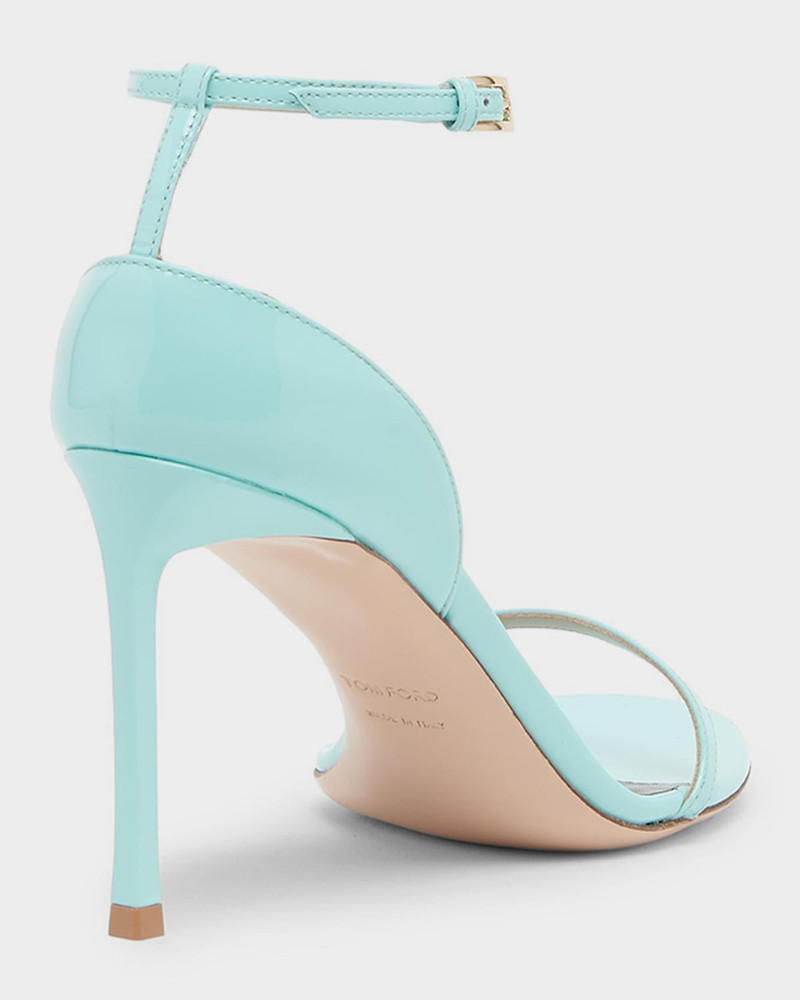 TOM FORD 105mm Patent Leather Stiletto Sandals outlook