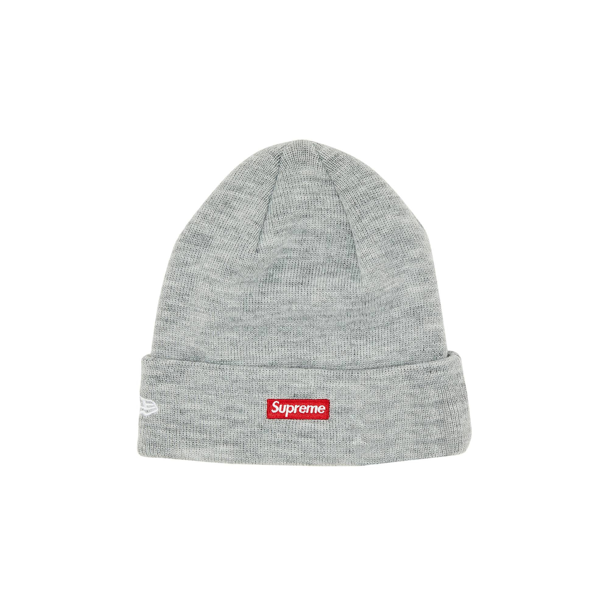 Supreme x New Era Varsity Beanie 'Heather Grey' - 2