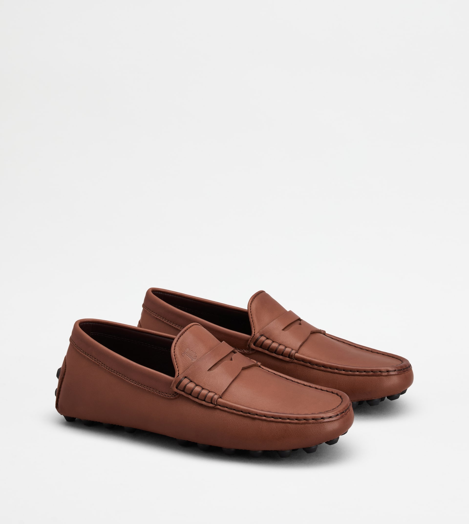 TOD'S GOMMINO BUBBLE IN LEATHER - BROWN - 4