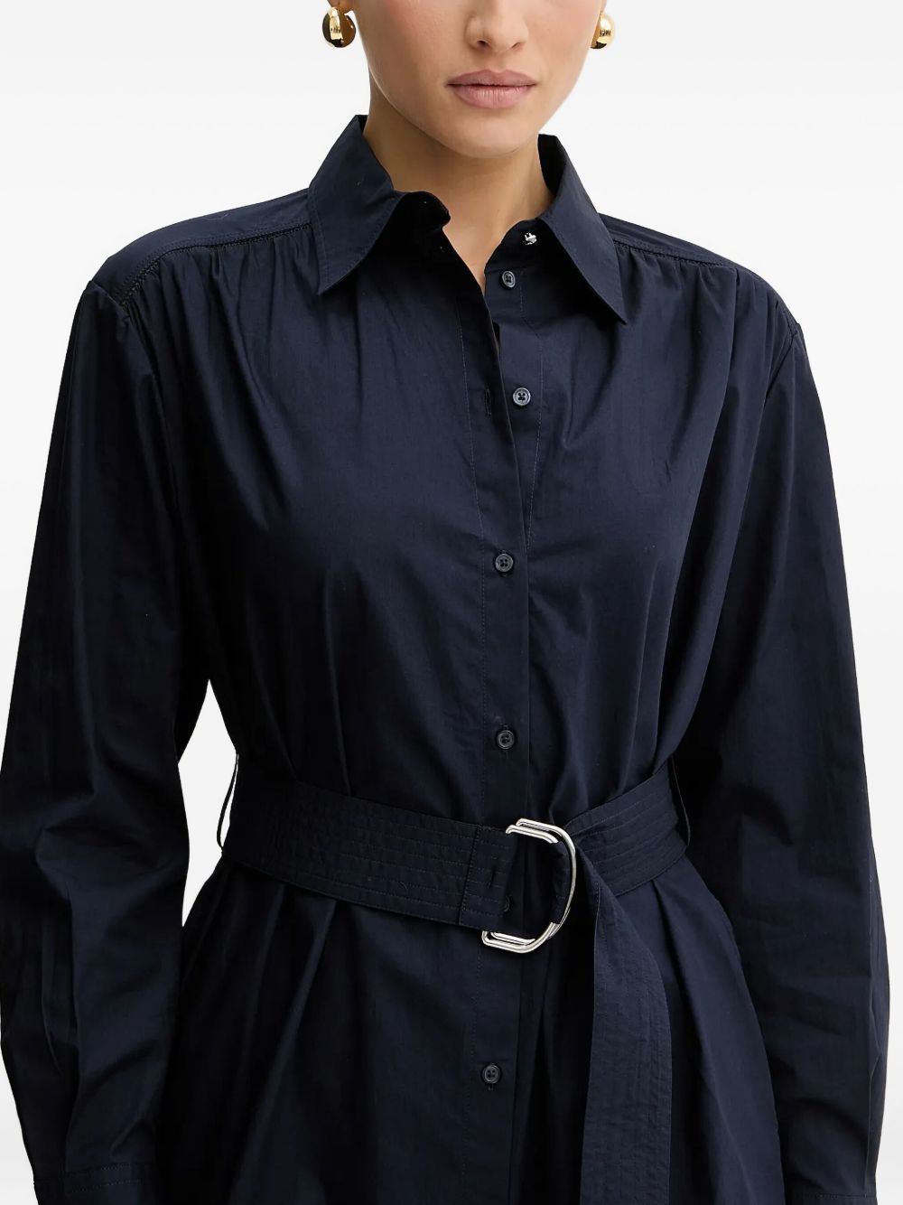 belted shirt dress - 4