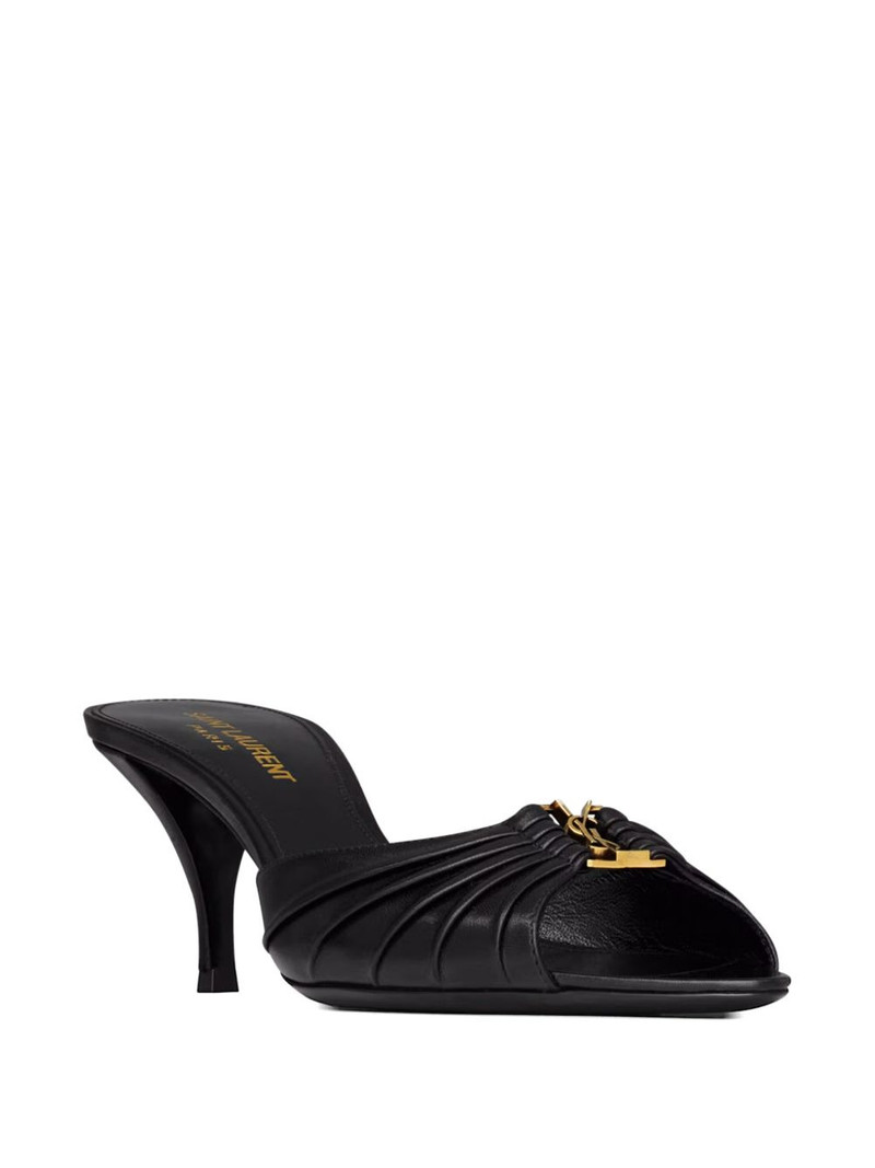 SAINT LAURENT logo-plaque sandals outlook