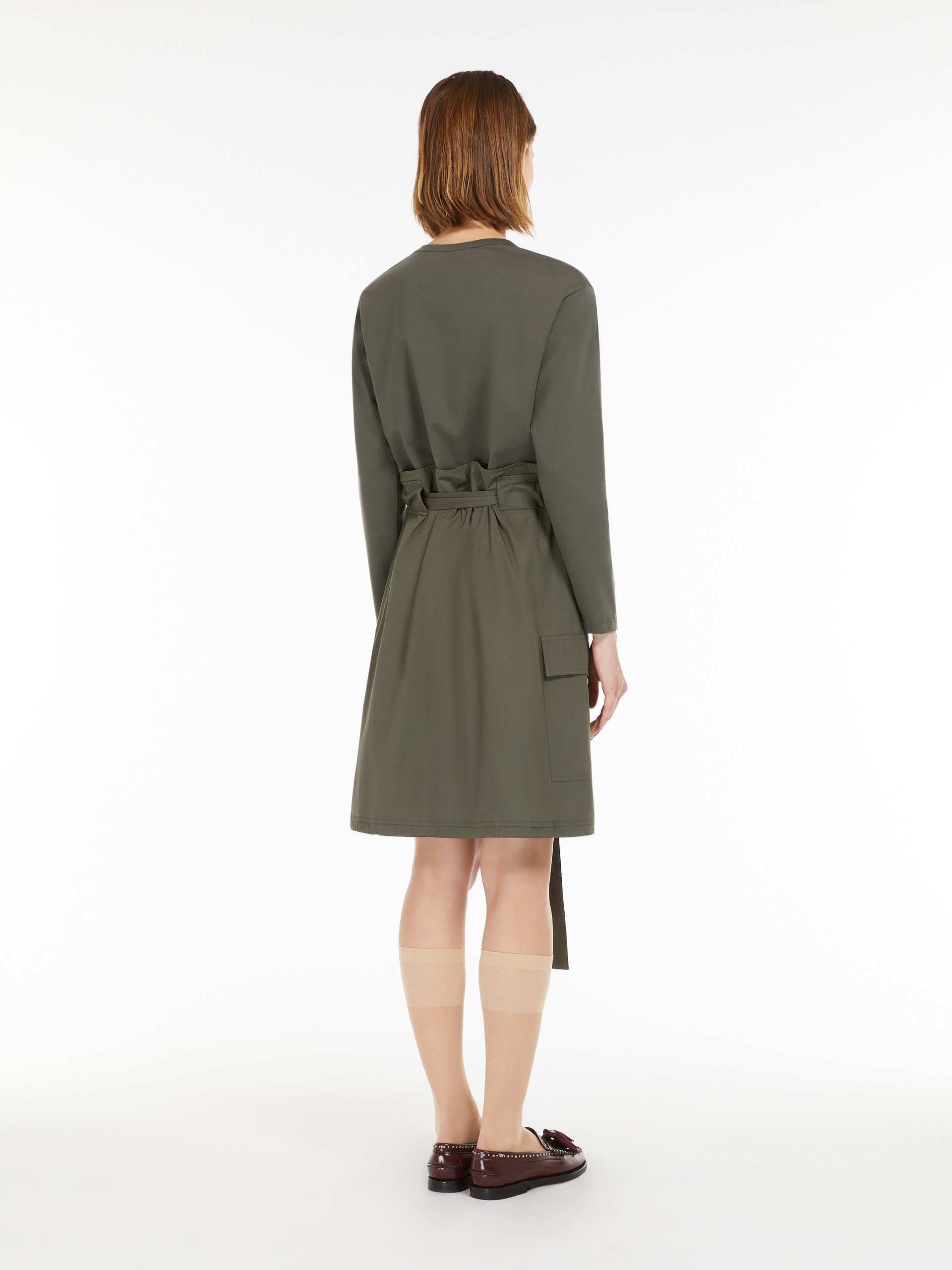 BRATTO Cotton poplin and jersey dress - 4