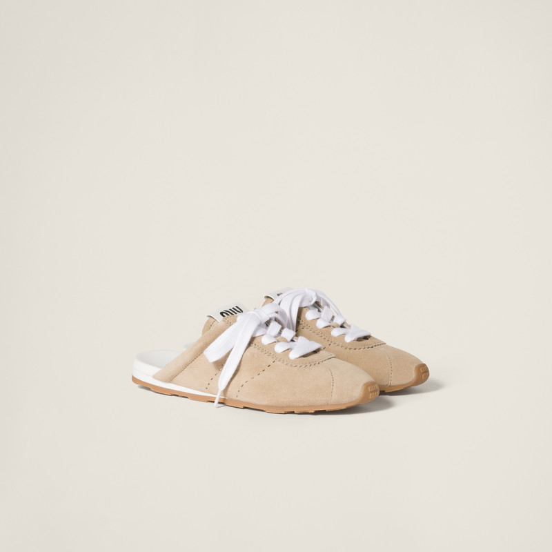 Plume suede mules 1