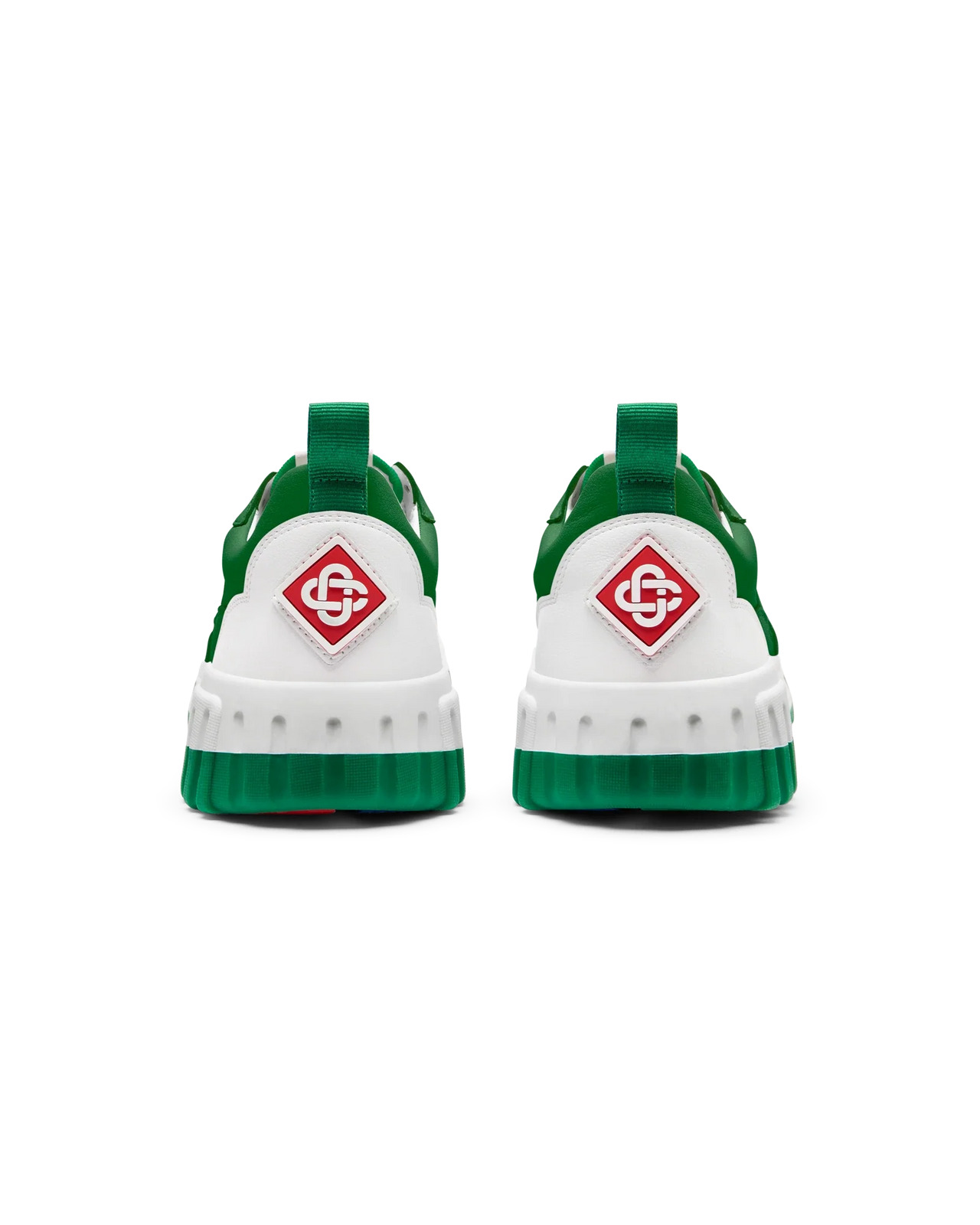 Mens The Court Green & White Sneaker - 7