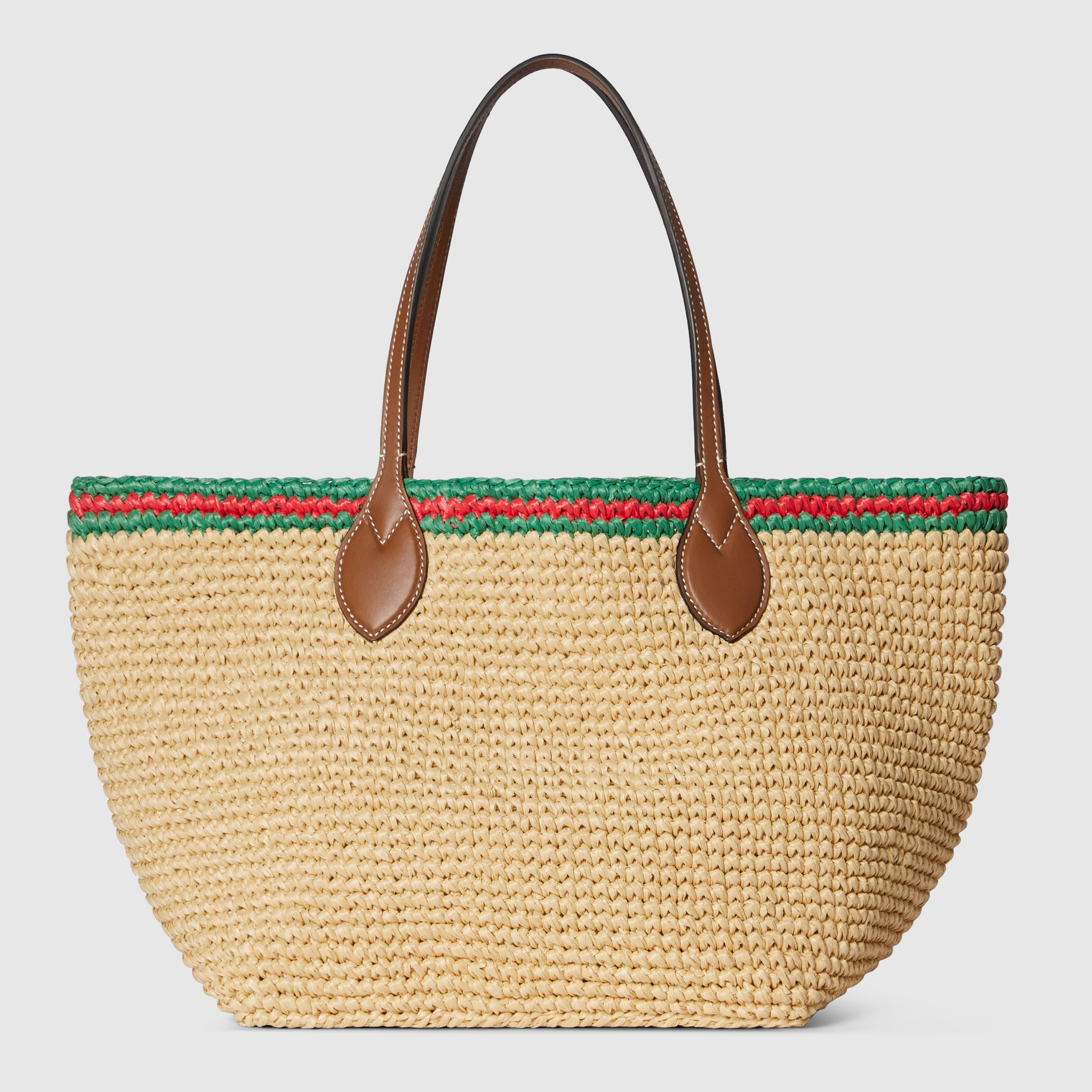 Woven medium tote bag - 6
