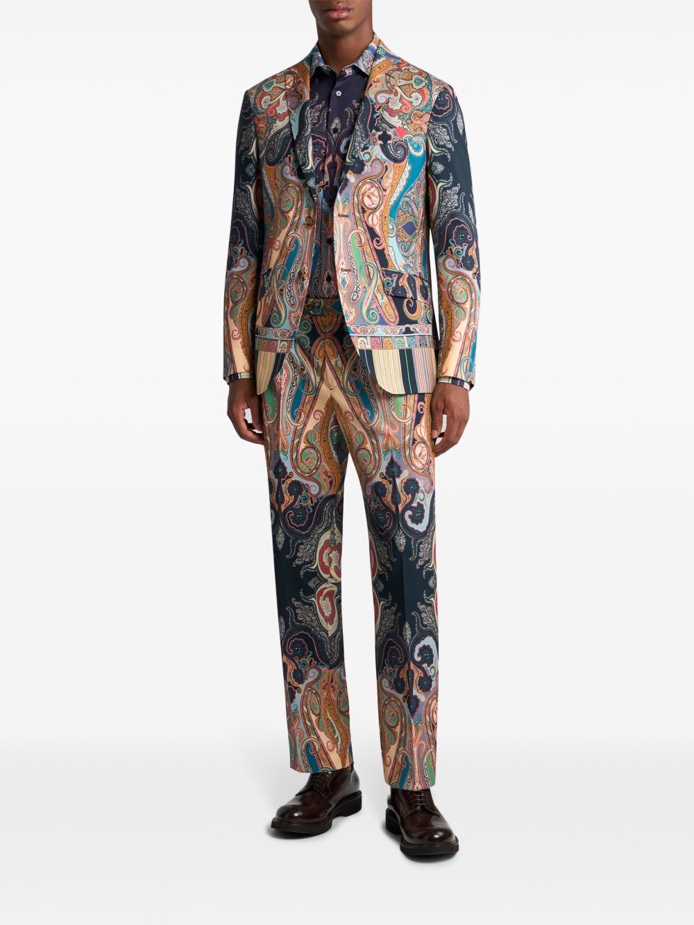 paisley-print blazer - 2