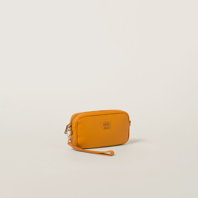 Miu Miu Leather pouch outlook