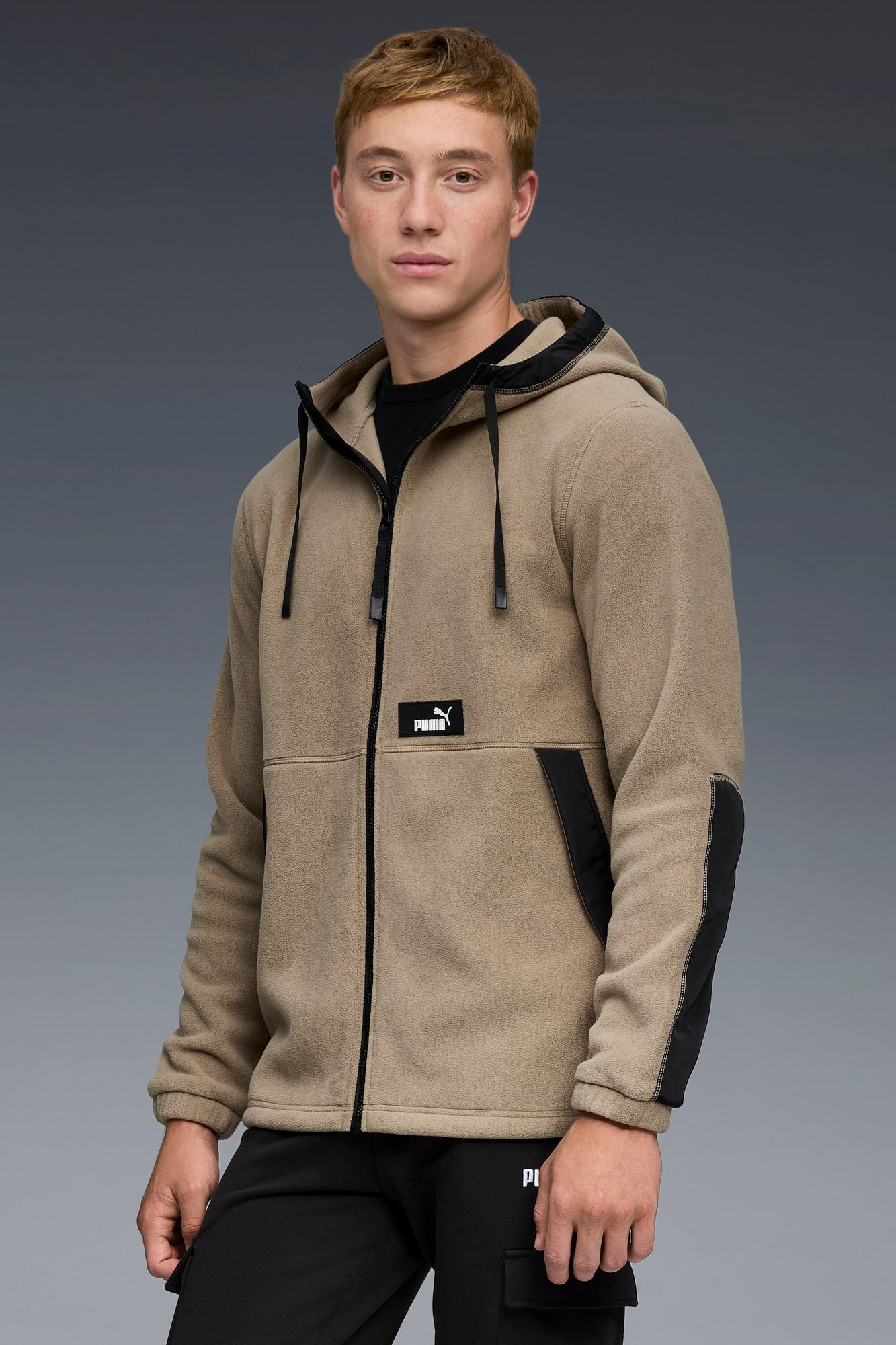 Hooded Polar Fleece Jacket Men - 3