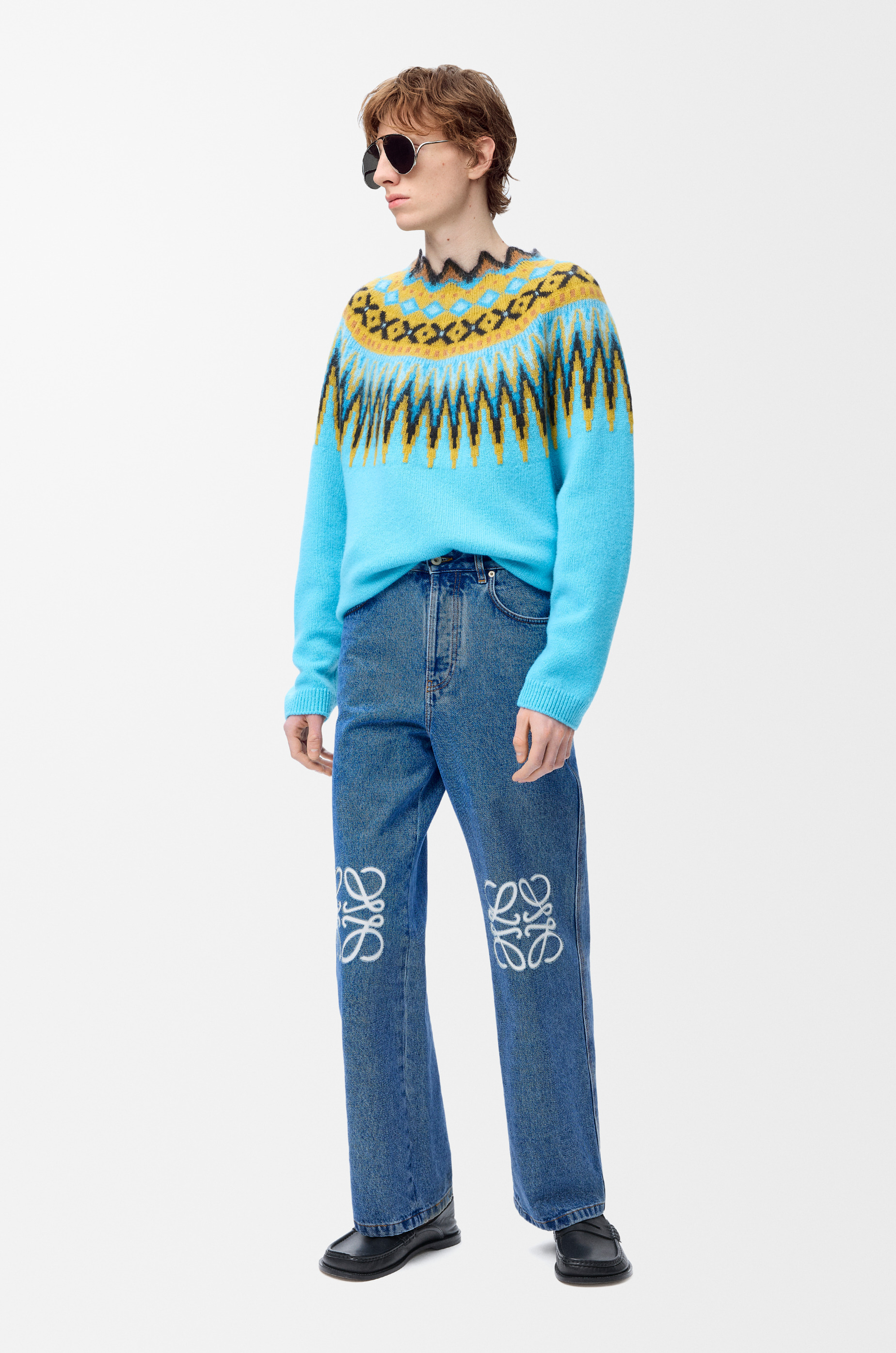 Anagram baggy jeans in denim - 2