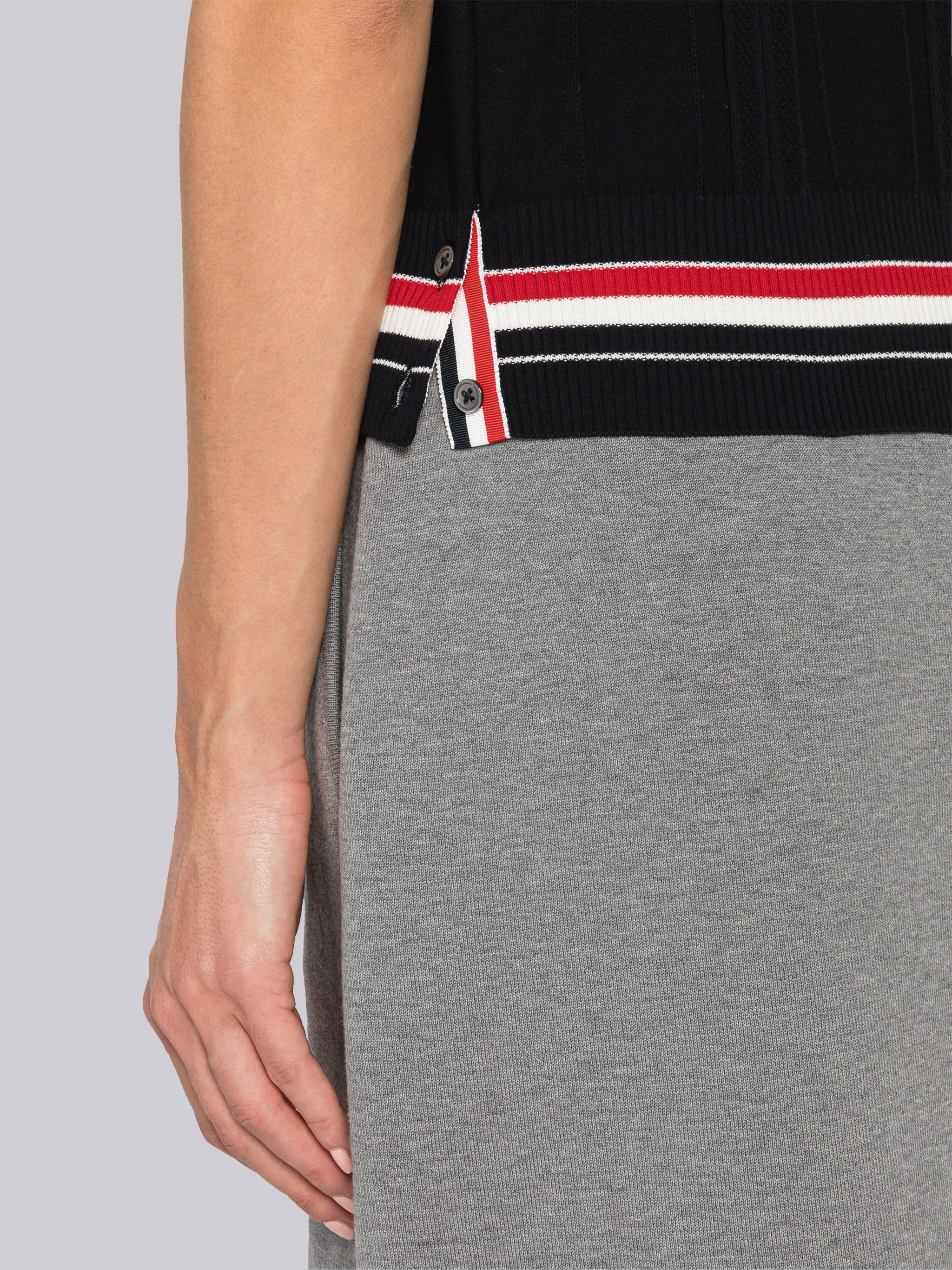 High Twist Cotton Cricket Stripe Polo - 6