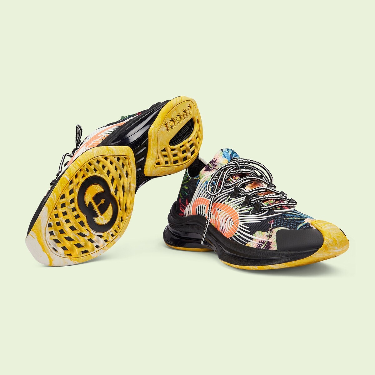 Men's Gucci Run floral sneaker - 6
