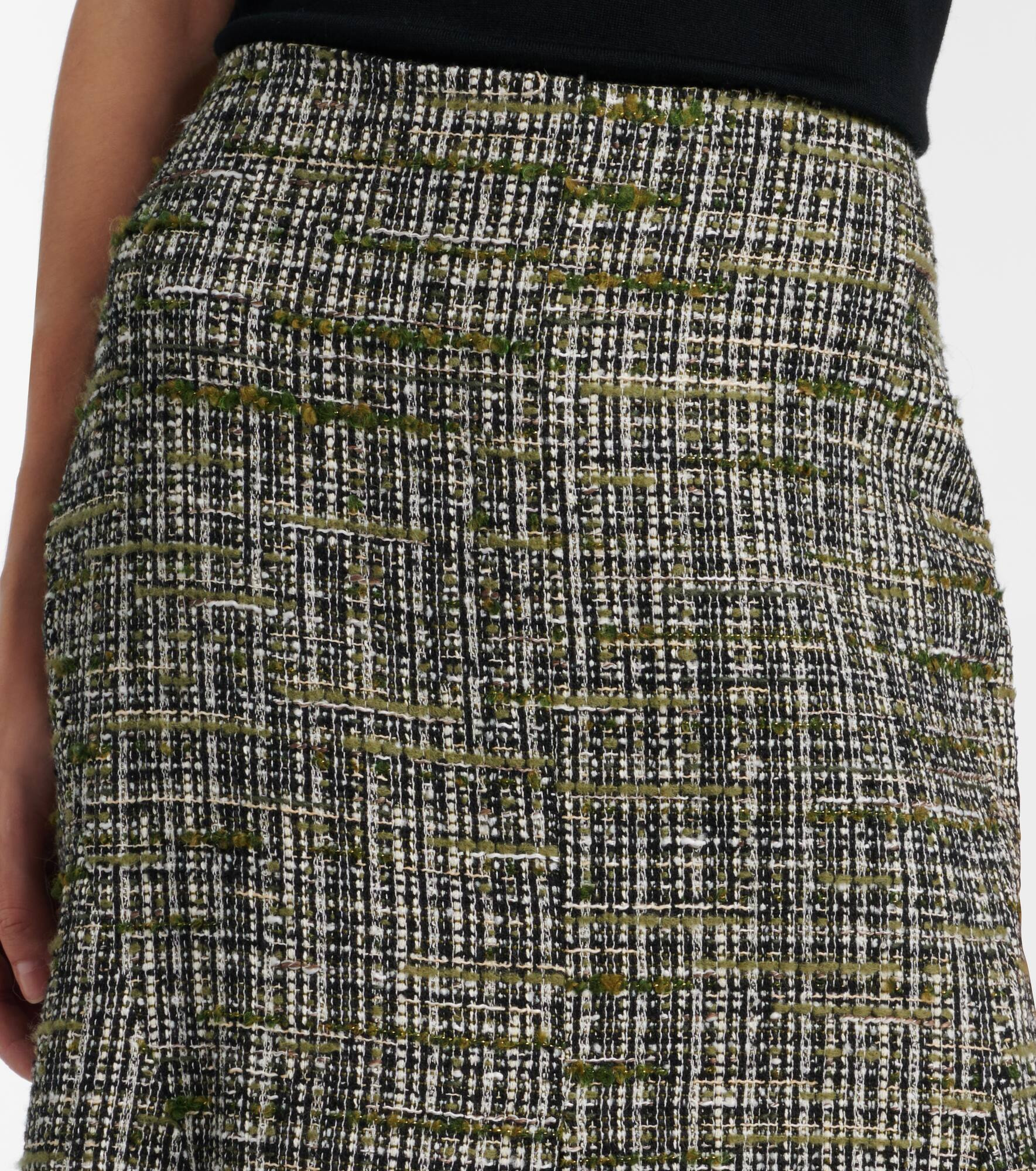 Tweed midi skirt - 4
