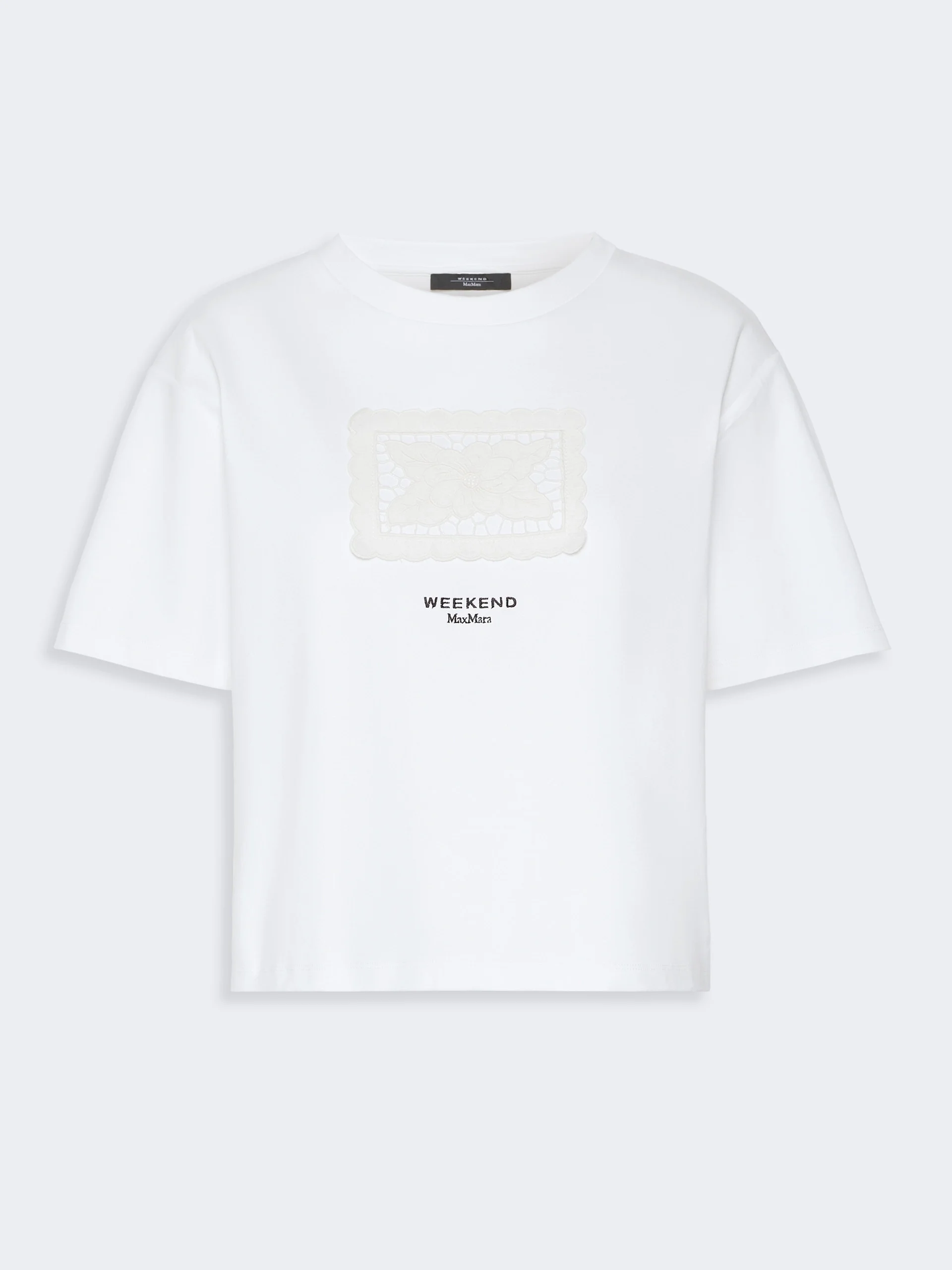 SALA Boxy-fit cotton T-shirt - WHITE - 1