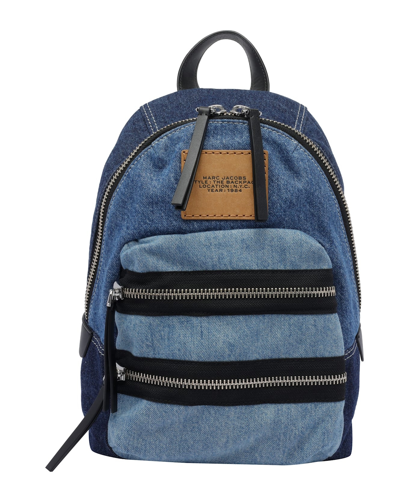 The Biker Colorblock Denim Medium Backacp - 1