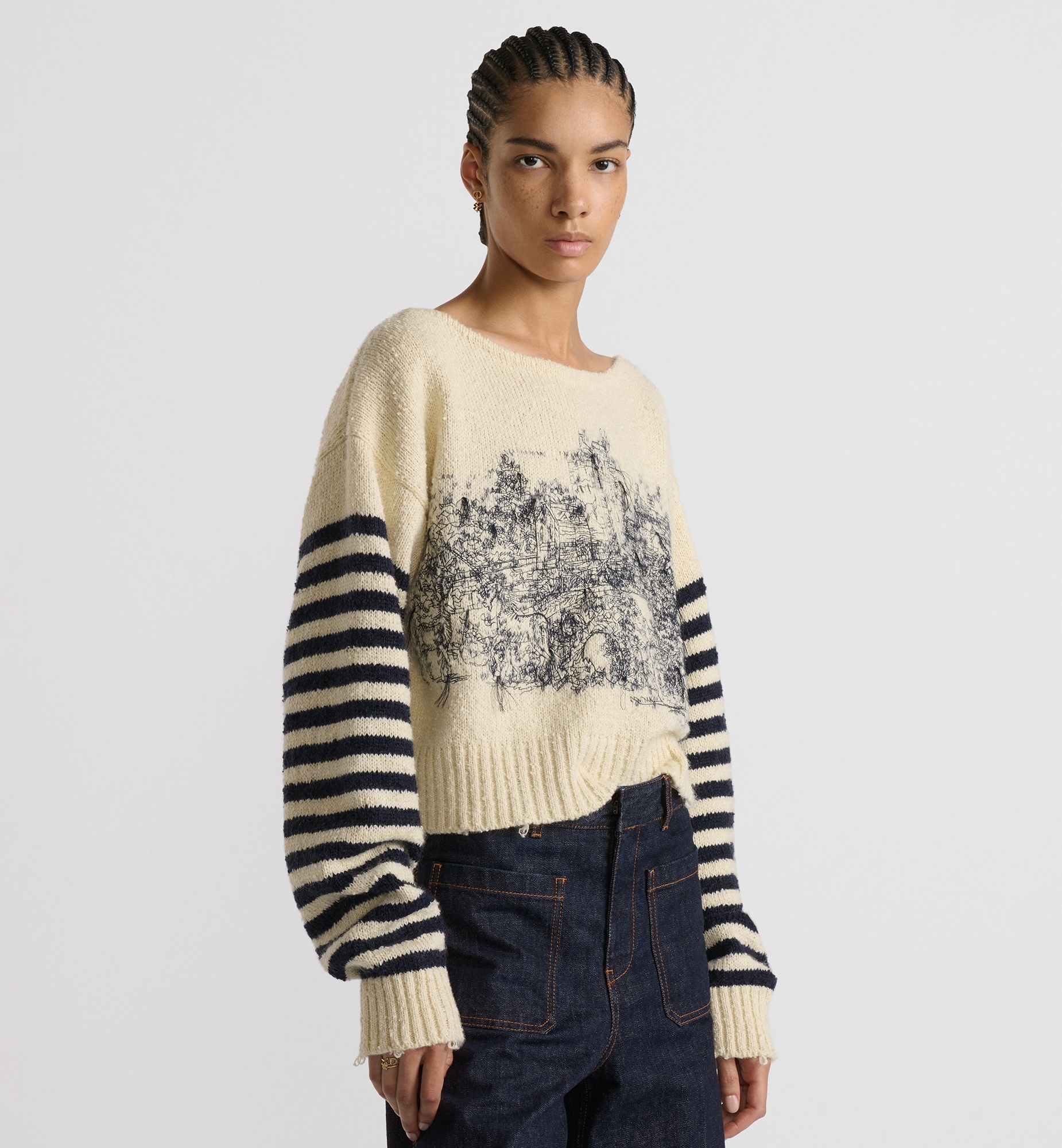 Embroidered Sweater - 1