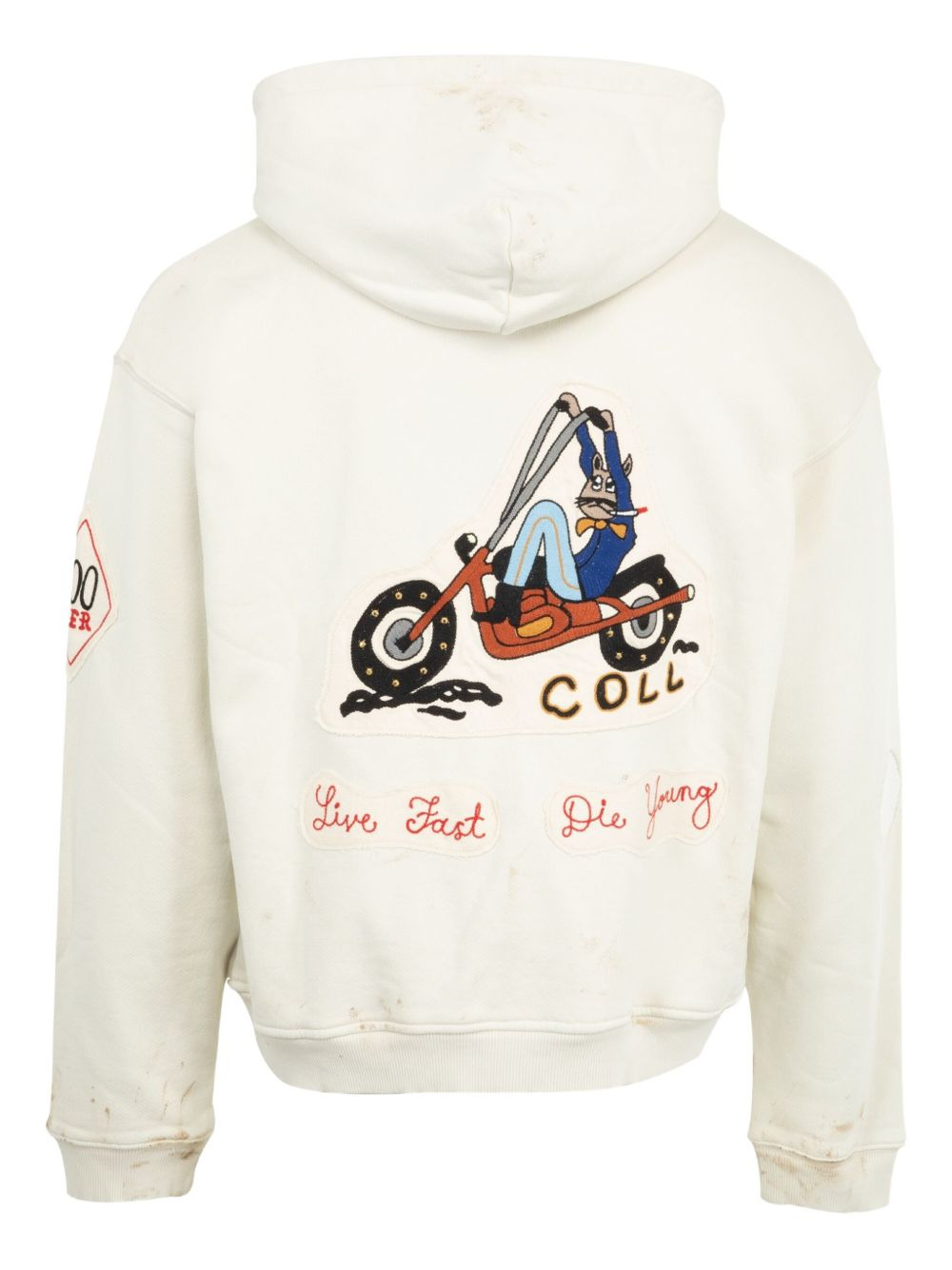 graphic-print zip-up hoodie - 2