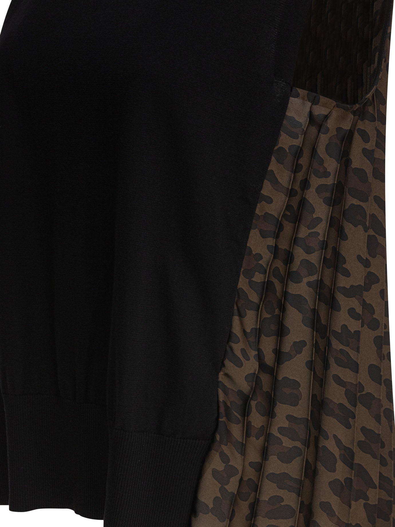 Sacai Leopard Print X Knit Pullover - 4