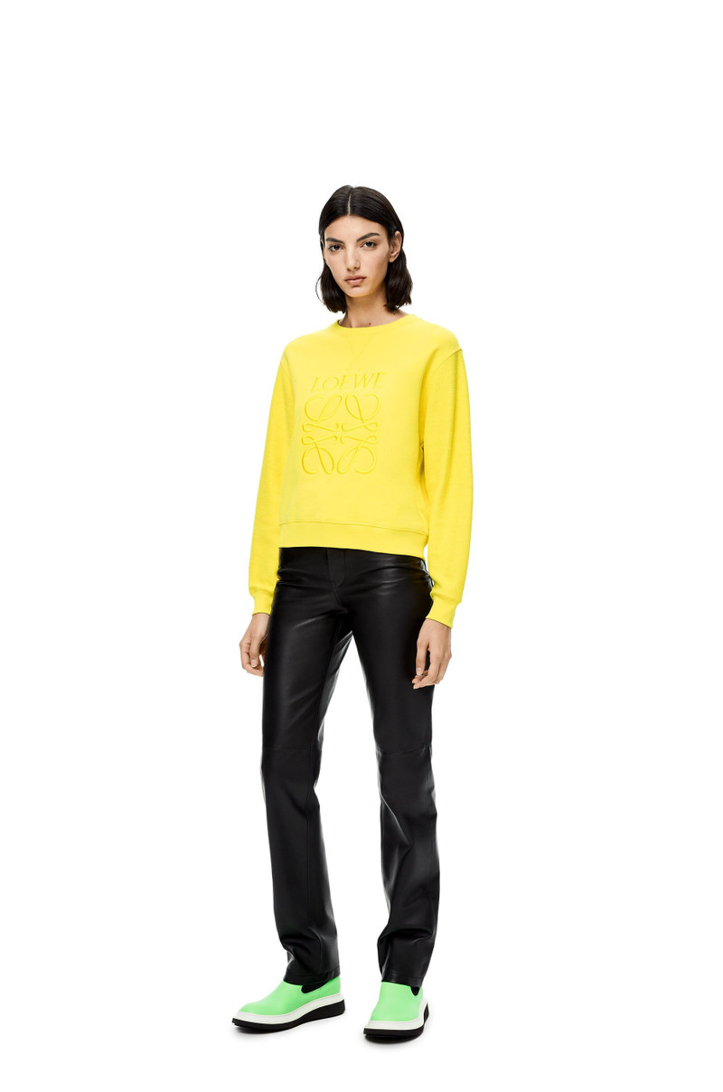 Loewe LOEWE Anagram embroidered sweatshirt in cotton outlook