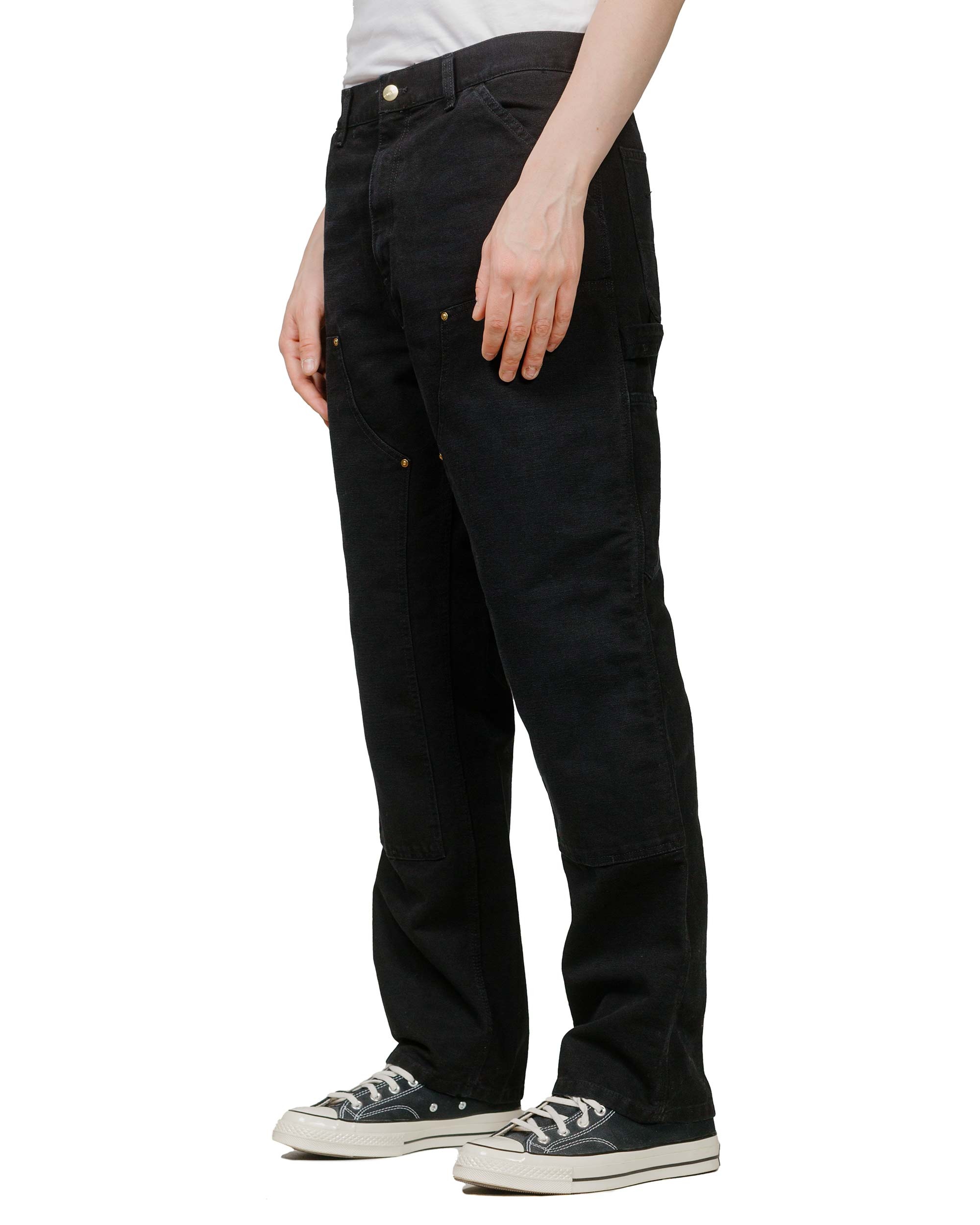 Carhartt W.I.P. Double Knee Pant Black Aged Canvas - 2