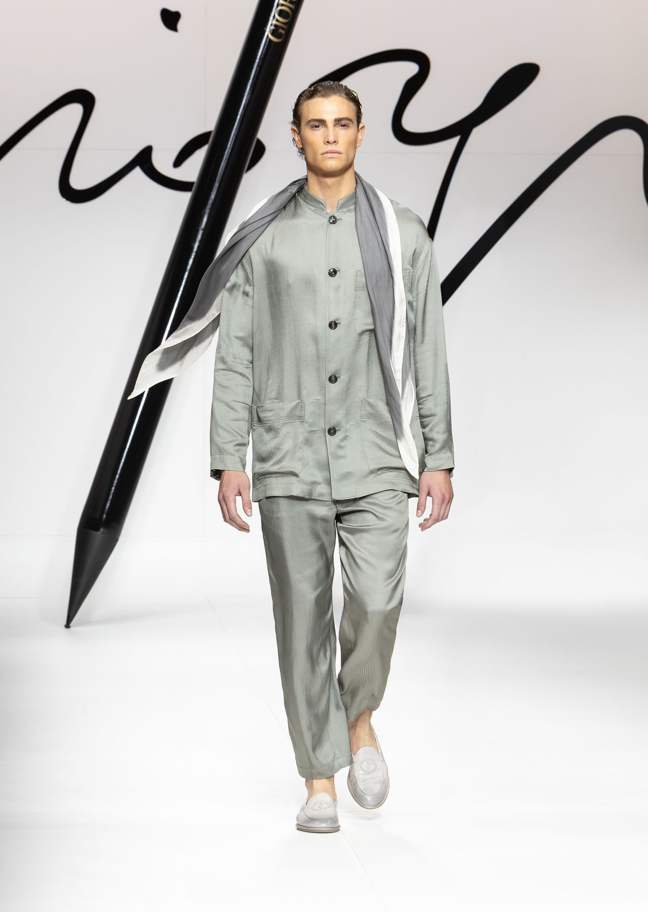 Single-breasted viscose-blend jacquard jacket - 7