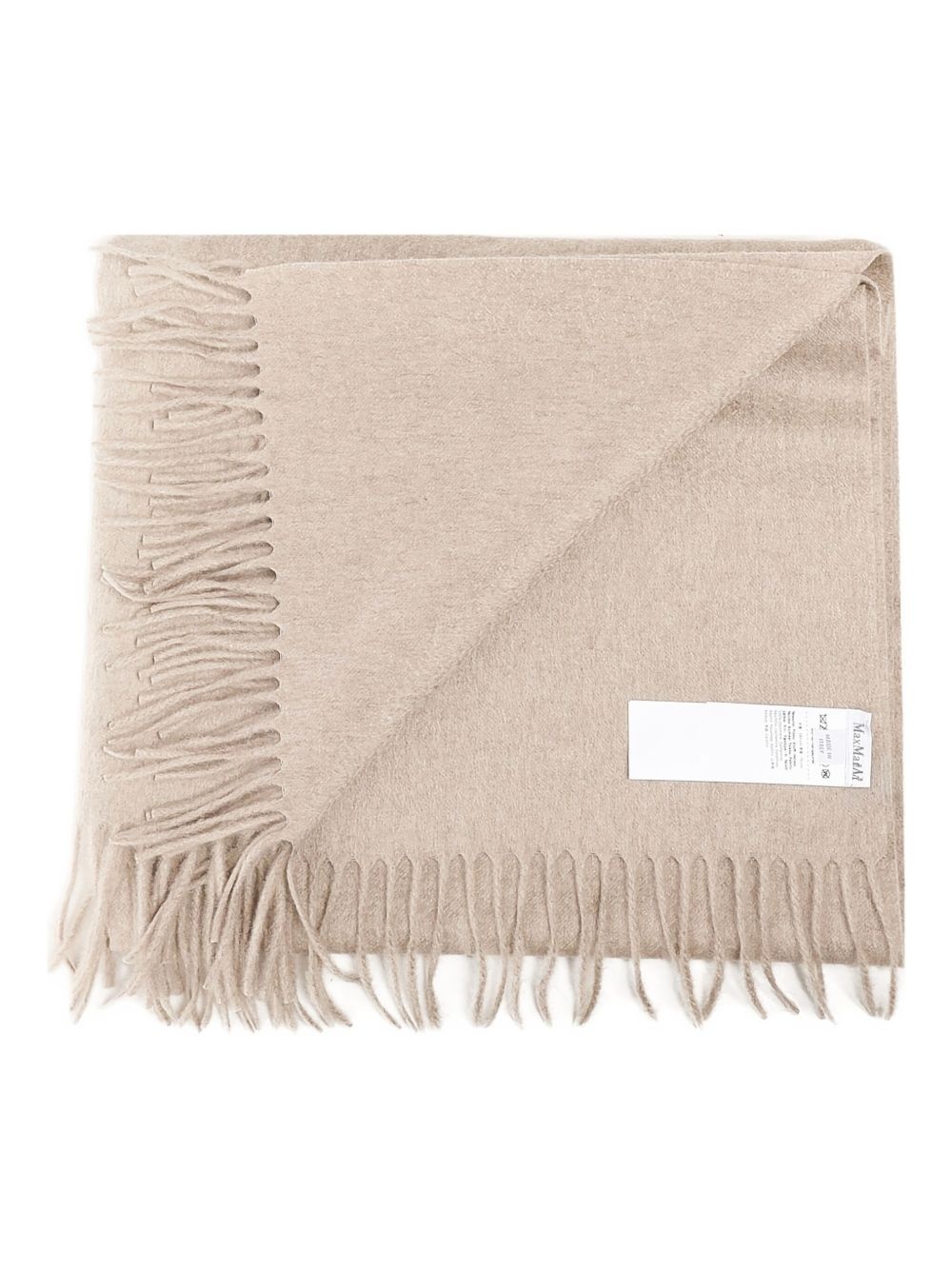 fringed cashmere scarf - 2