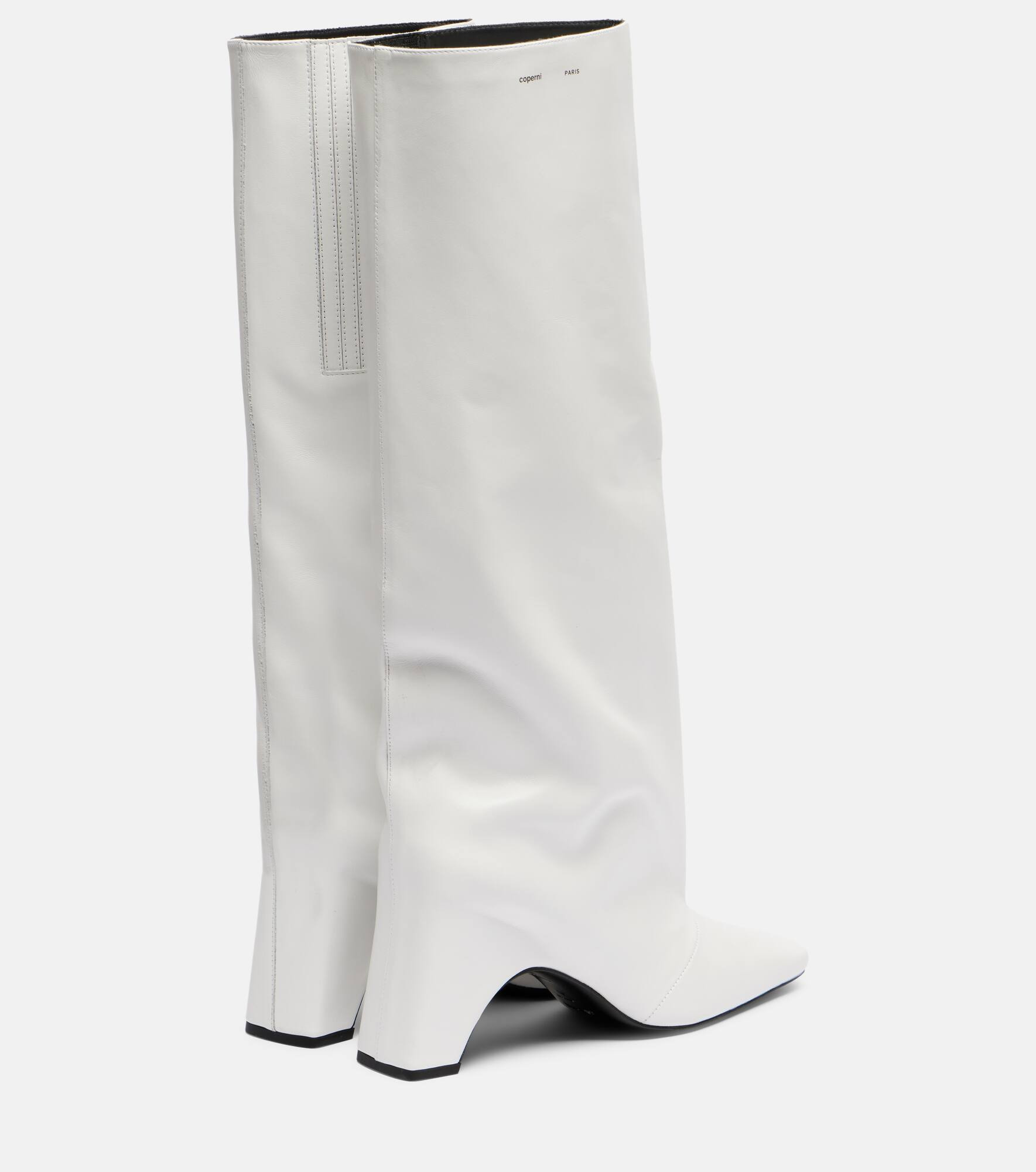 Bridge leather knee-high boots - 2