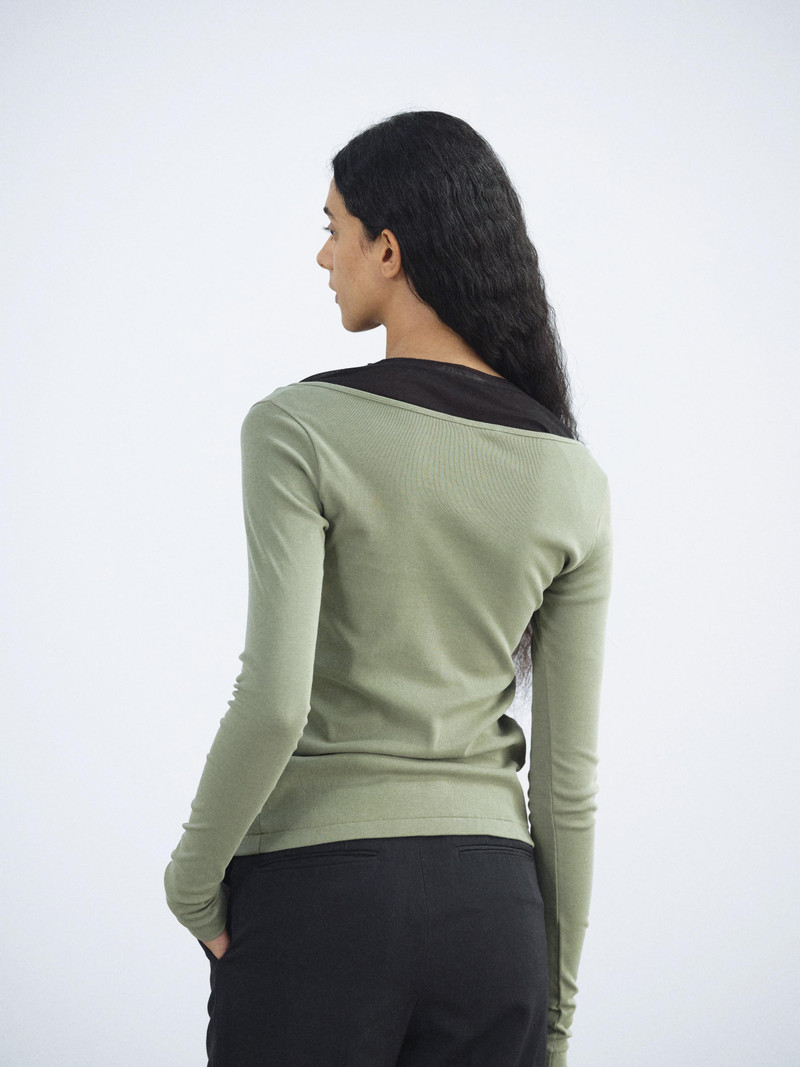 ORGANIC COTTON FINE RIB CARDIGAN 4