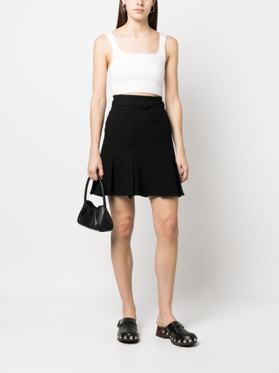 PATOU belted A-line skirt outlook