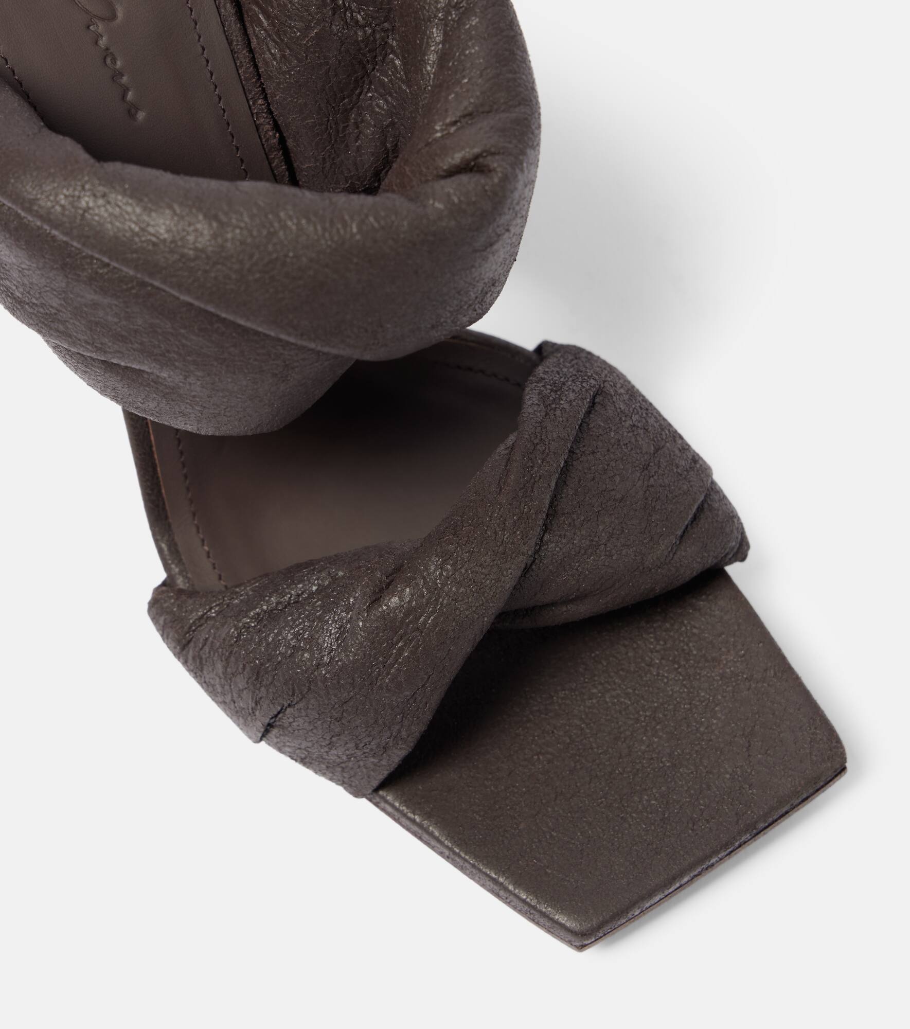 Twisted Cantilever 80 leather mules - 5