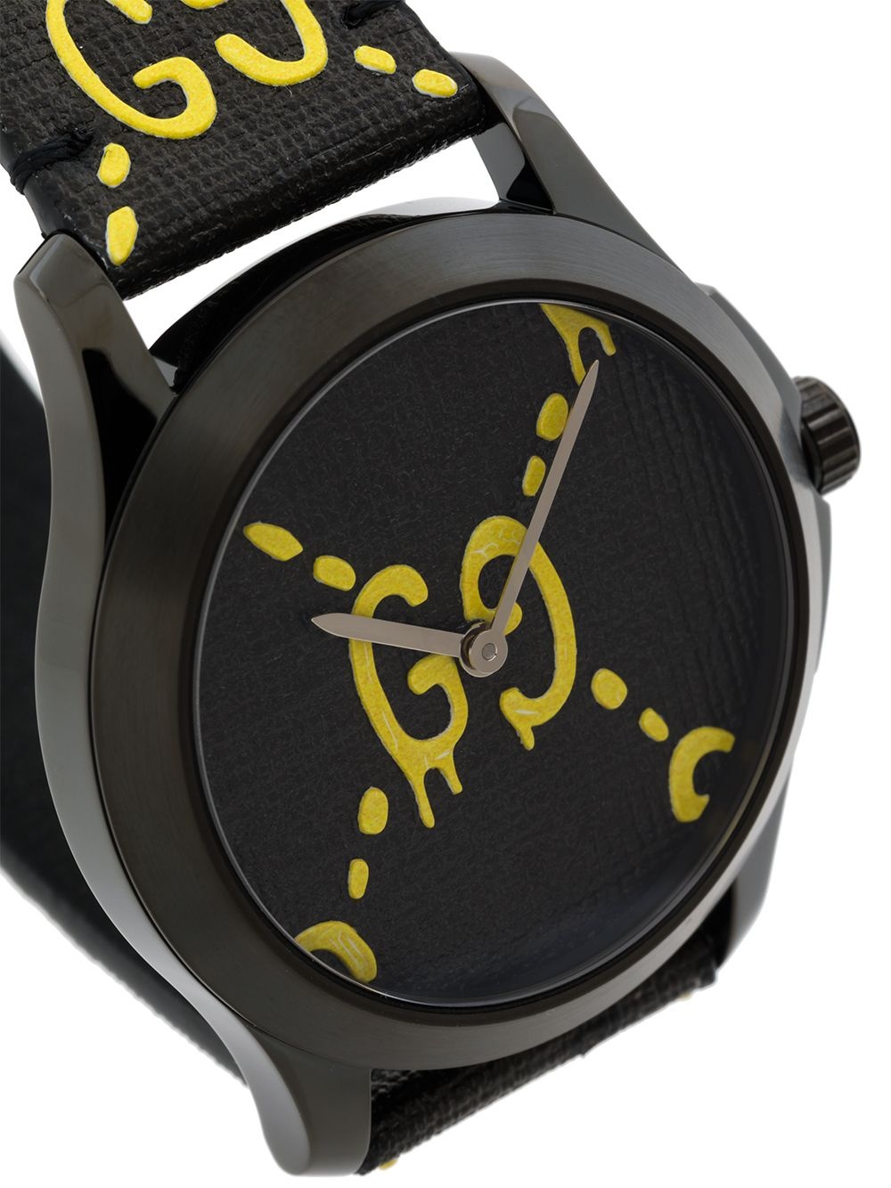 Black Yellow GucciGhost G-Timeless watch - 4