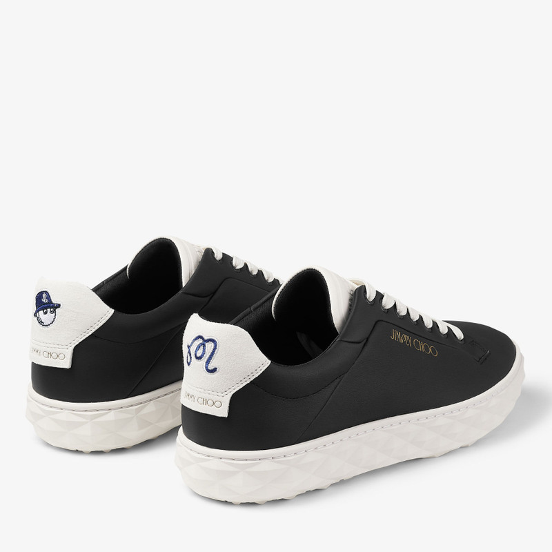 JIMMY CHOO Jimmy Choo / Malbon Diamond Golf/M
Black and Latte Embossed Leather Trainers outlook
